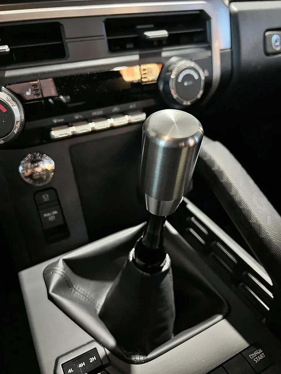 2024 Tacoma Titanium shift knob installed 43165-cc0ee014b4f618e74d49f8bb04479779
