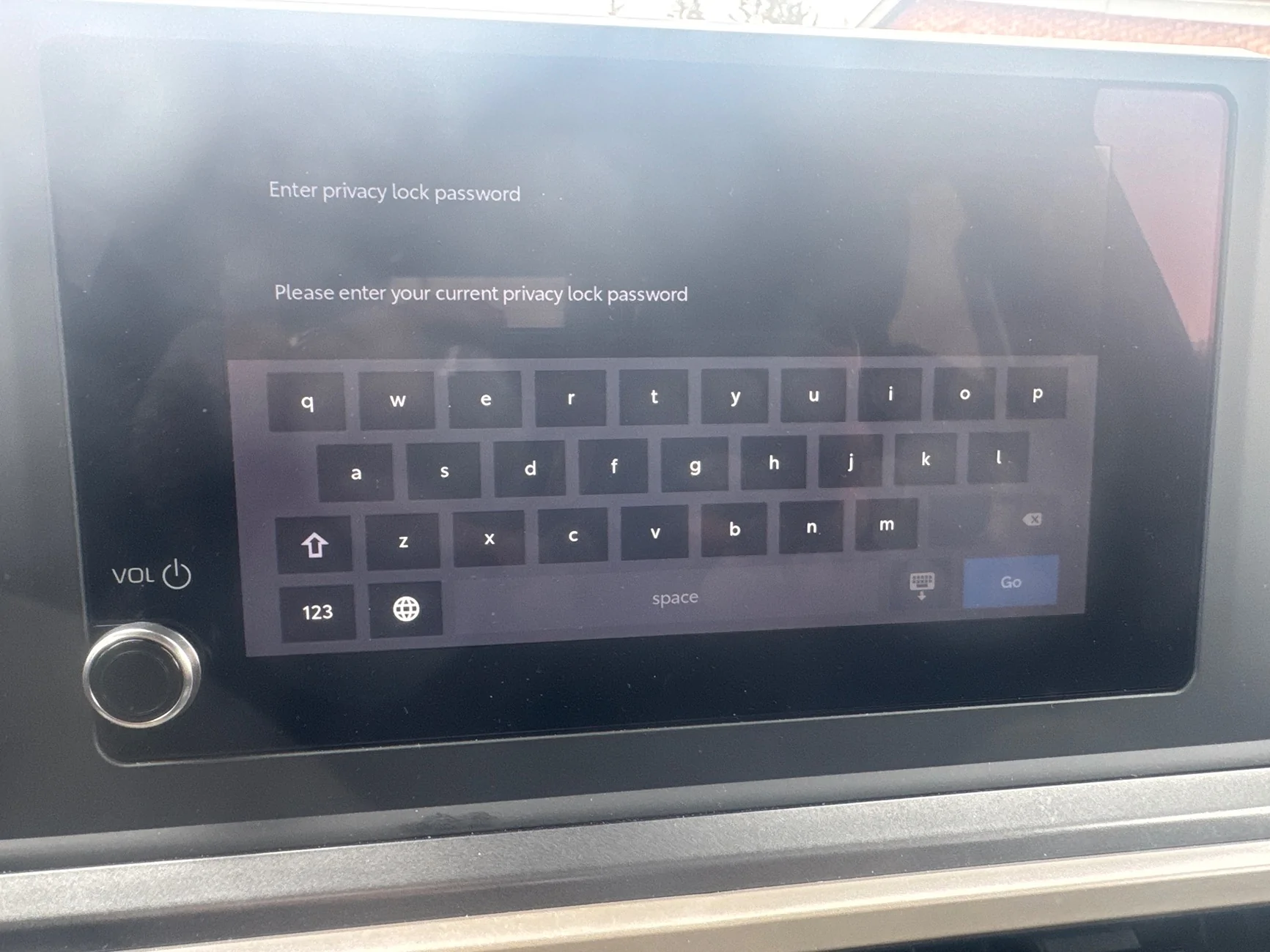 2024 Tacoma Stereo lock out imag