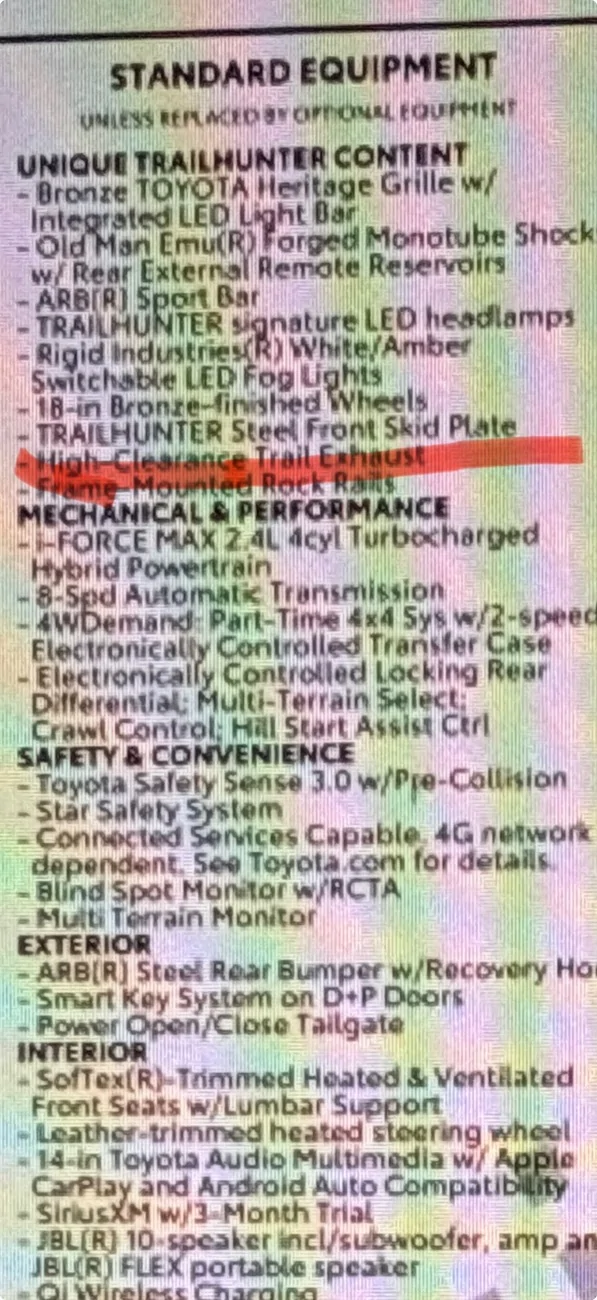 2024 Tacoma TRAILHUNTER won't sell? IMG_5609