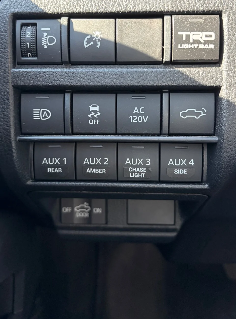 2024 Tacoma Glow in the dark switch labels FullSizeRender