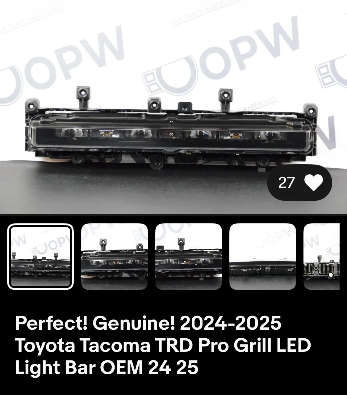 2024 Tacoma OEM TRAIL HUNTER LIGHT BAR Question IMG_3655