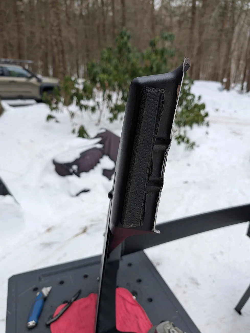 2024 Tacoma Installation of Bak X4TS tonneau with modded OEM ARB Sport Bar PXL_20260214_182119802