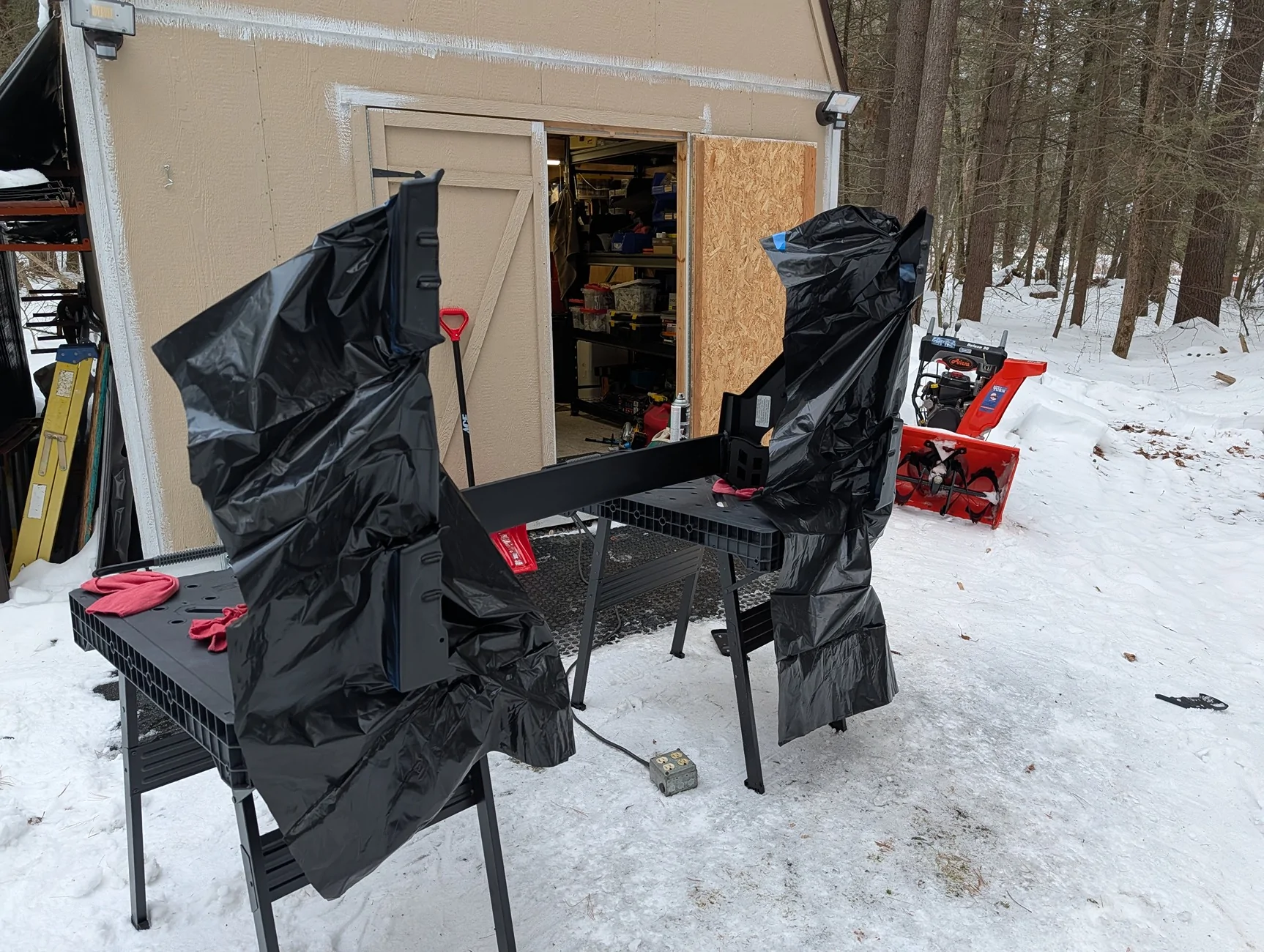 2024 Tacoma Installation of Bak X4TS tonneau with modded OEM ARB Sport Bar PXL_20260214_210235770
