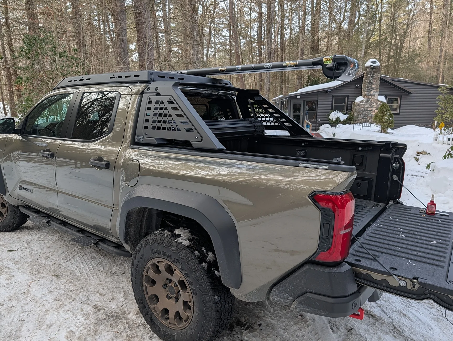 2024 Tacoma Installation of Bak X4TS tonneau with modded OEM ARB Sport Bar PXL_20260215_201803867