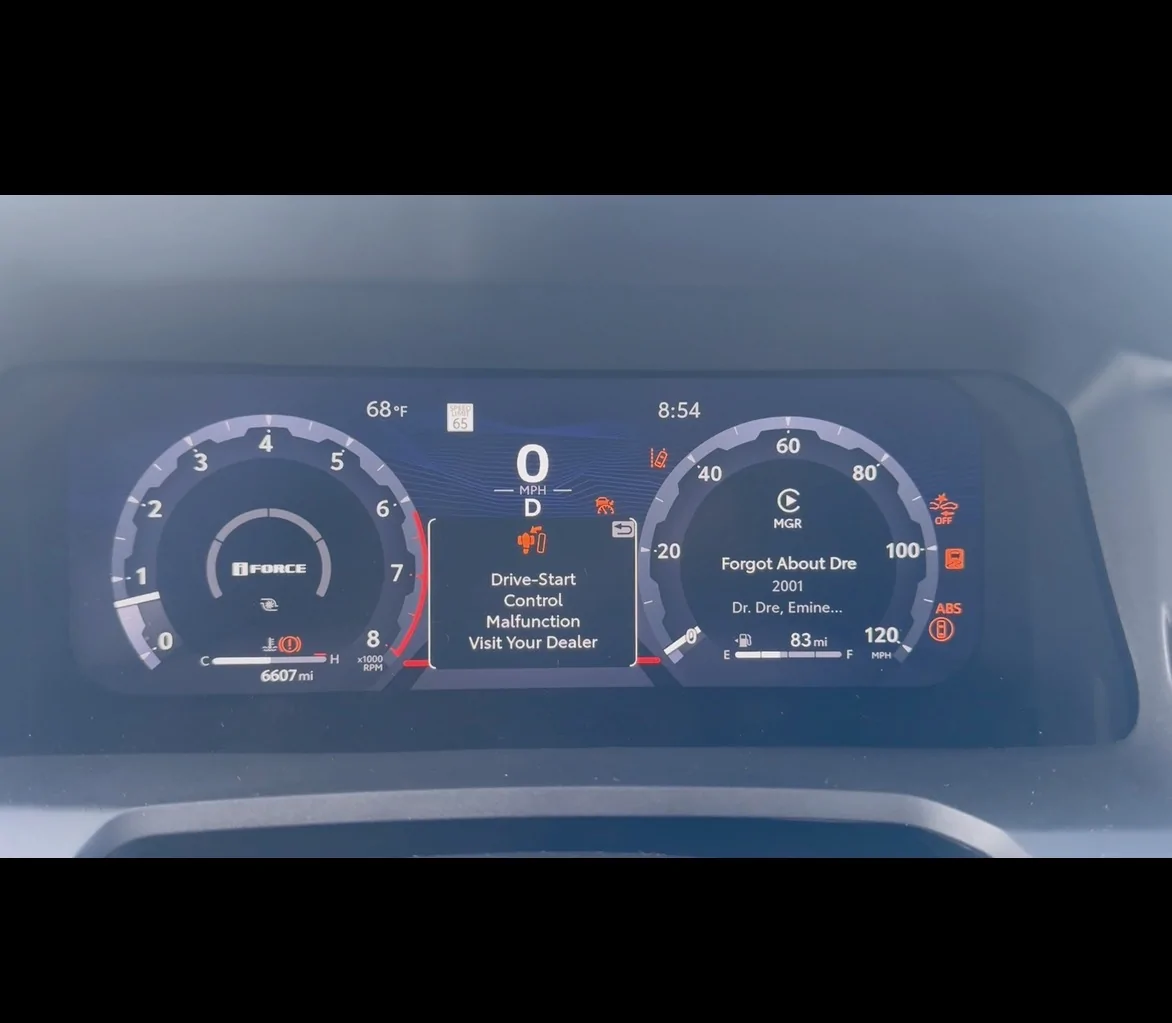 2024 Tacoma WARNING LIGHTS ON AFTER LIFTING FRONT IMG_4619