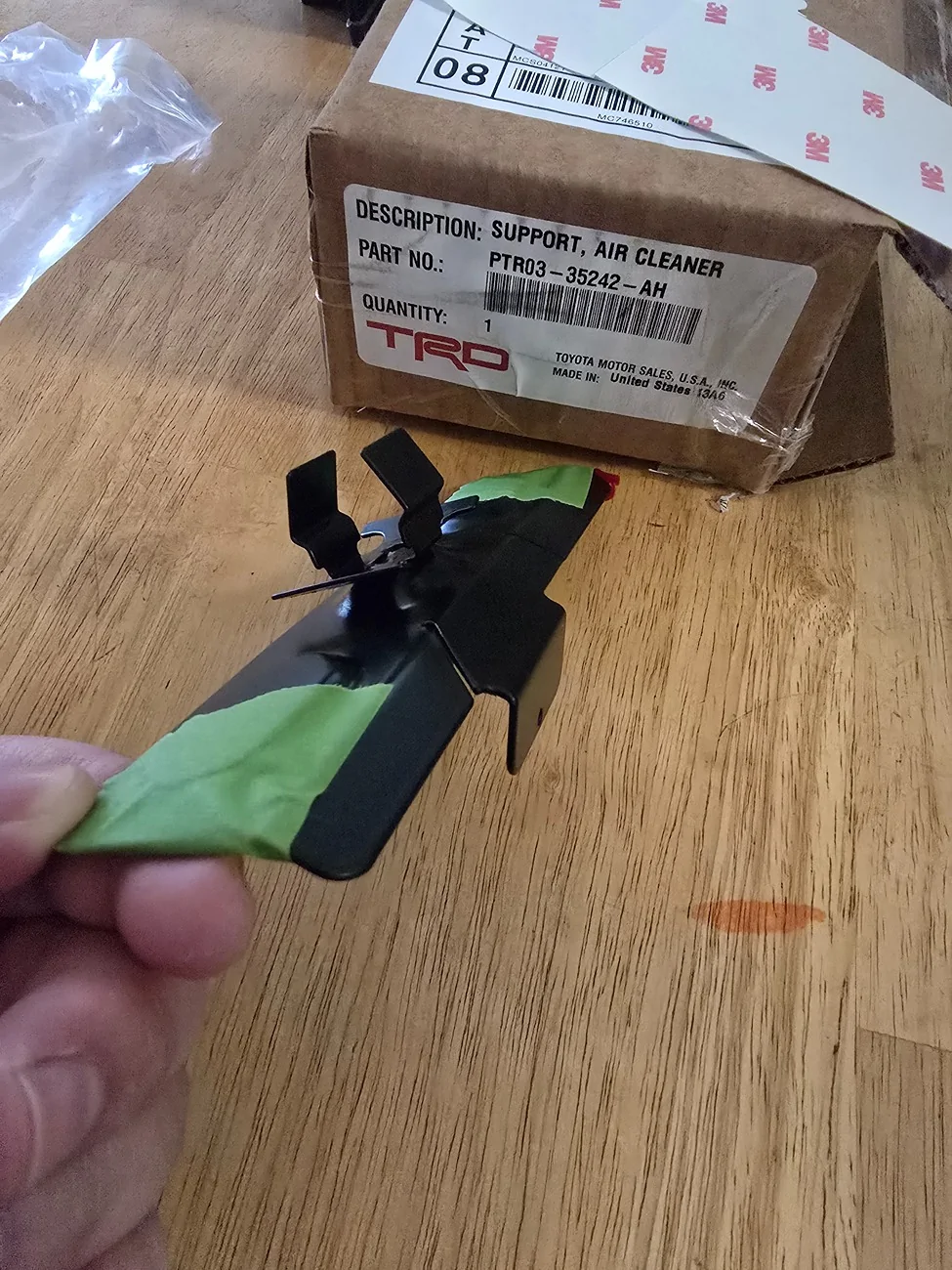 2024 Tacoma How Trailhunter high mount air intake (snorkel) mounts to A-pillar 1000063524