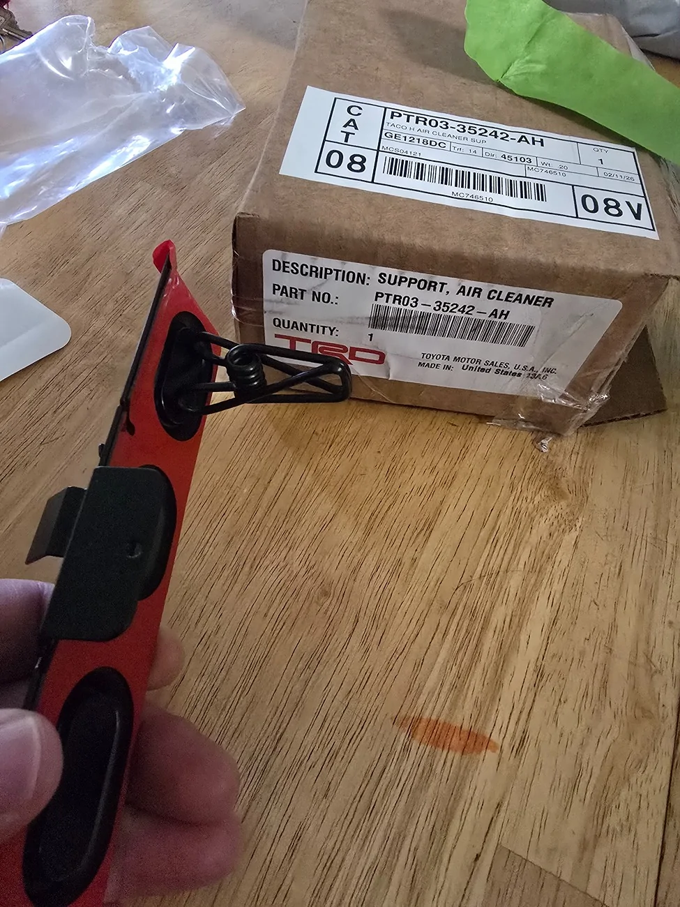 2024 Tacoma How Trailhunter high mount air intake (snorkel) mounts to A-pillar 1000063526