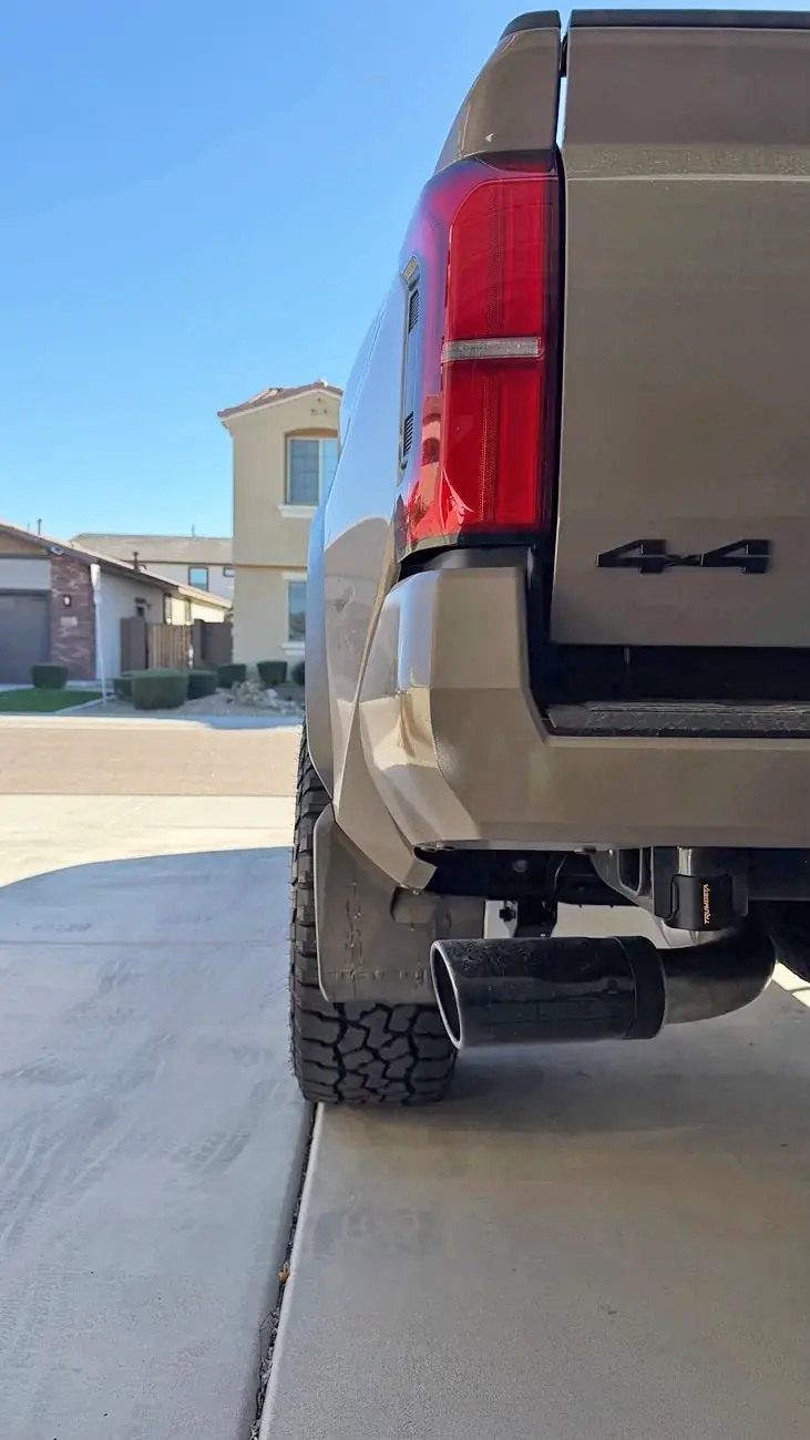 2024 Tacoma 33's (285/70/17 tires) with 703 Method wheels (+35 offset) on factory suspension 2026 Tacoma TRD Off-Road 44049-dc4b82d09dde624633fddc77213aad11