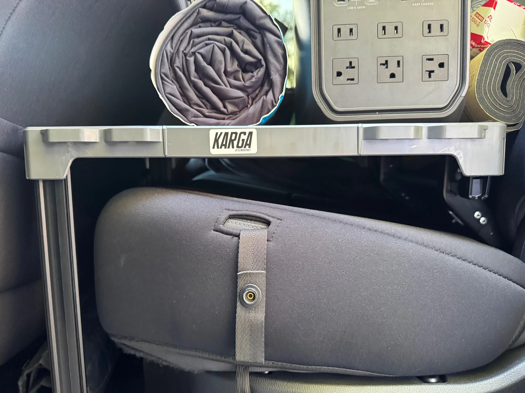 2024 Tacoma 63 Industries - KARGA 'OVER-THE-SEAT' SHELF (Install) IMG_0293