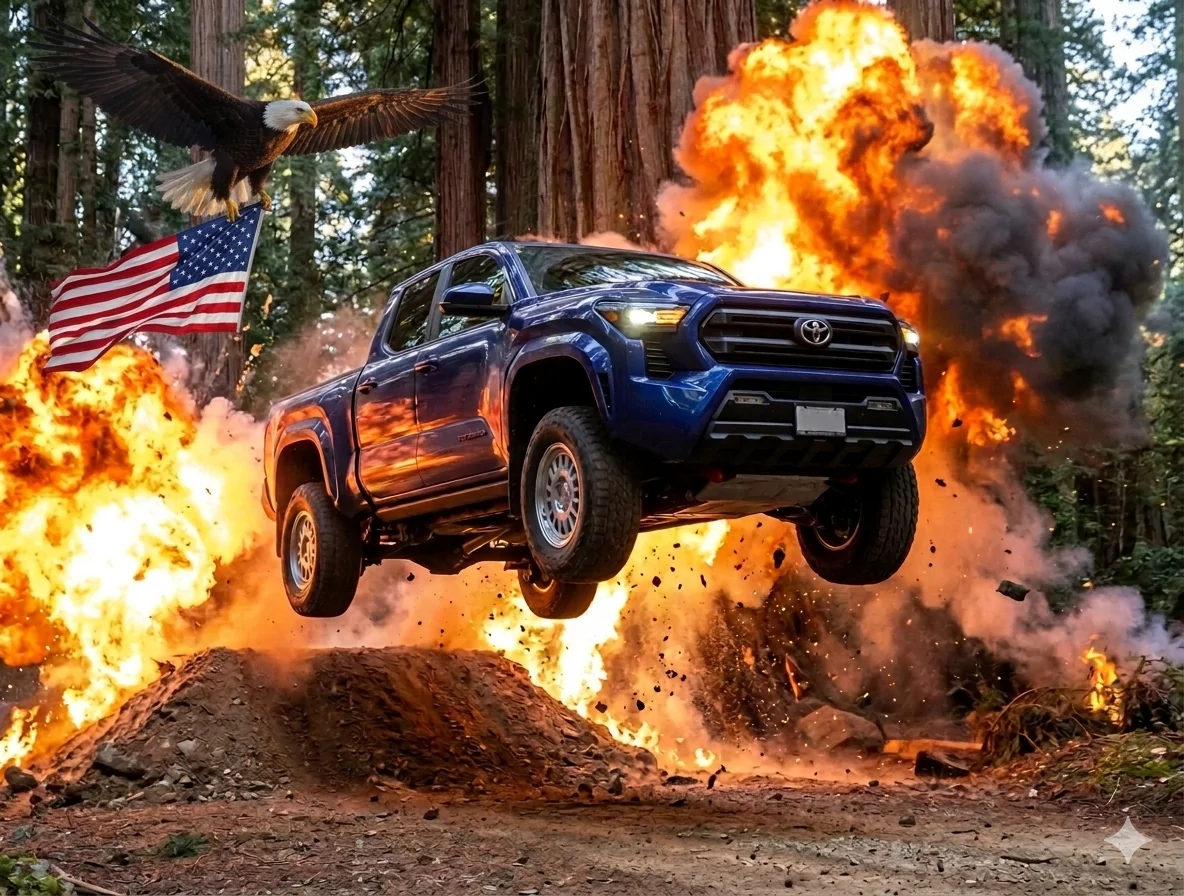 2024 Tacoma TRD Performance Exhaust on DCLB SR5 1772952240898