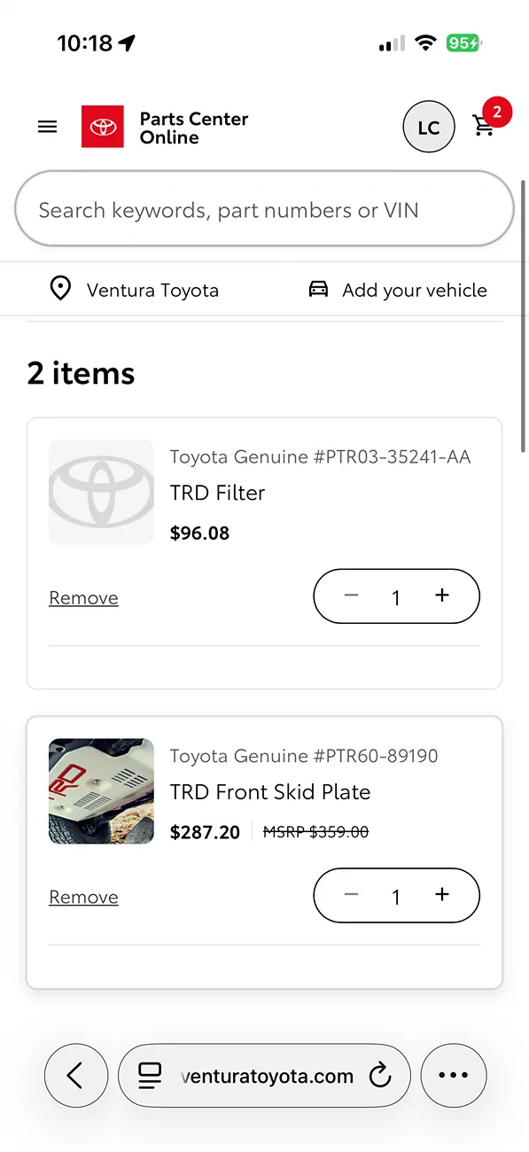 2024 Tacoma 40% discount sale on TRD products (OEM) until 3/17 IMG_2464