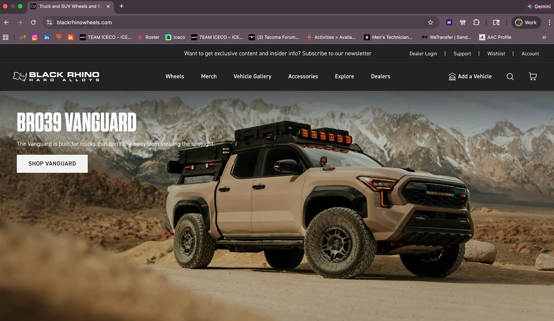 2024 Tacoma 2025 TRD Pro - New Black Rhino Vanguard Wheels (Featured) MUDMIXR_BRW_5