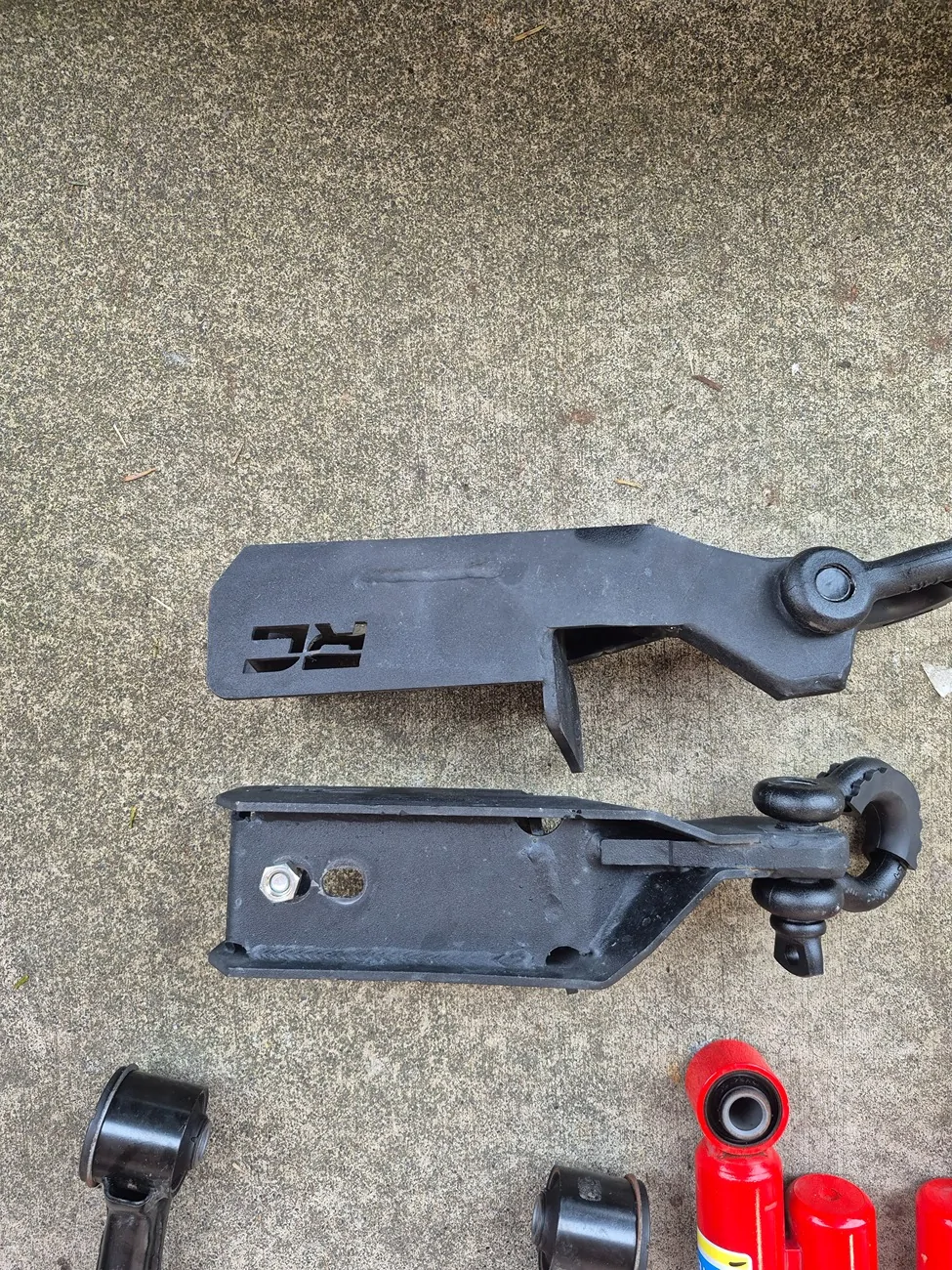 2024 Tacoma [PIA] Westcott tow hook install on SR5 with aftermarket crossmember 20260110_101053