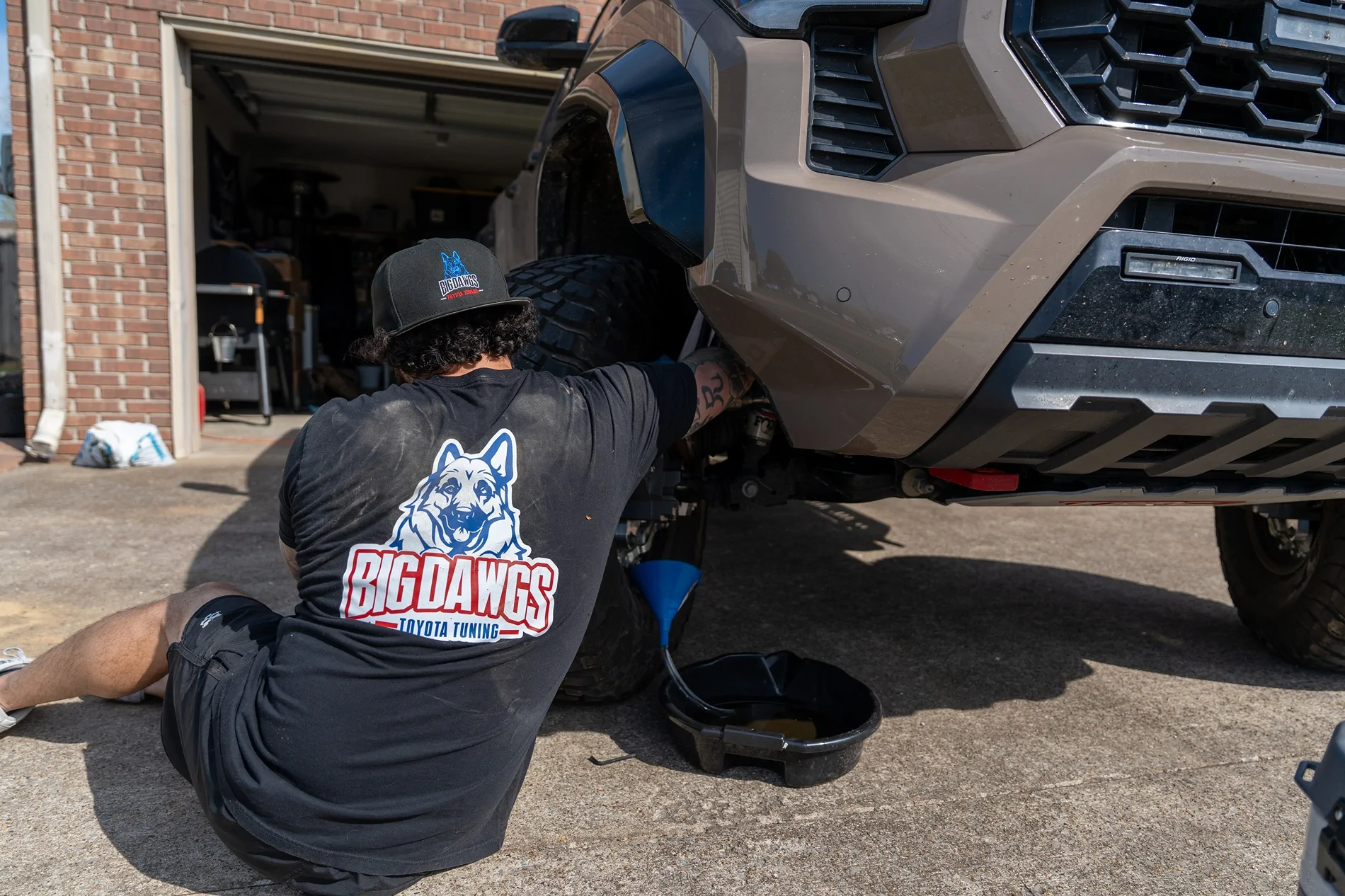2024 Tacoma First Gear Oil Change Done on the New 74Weld Setup DSC01389