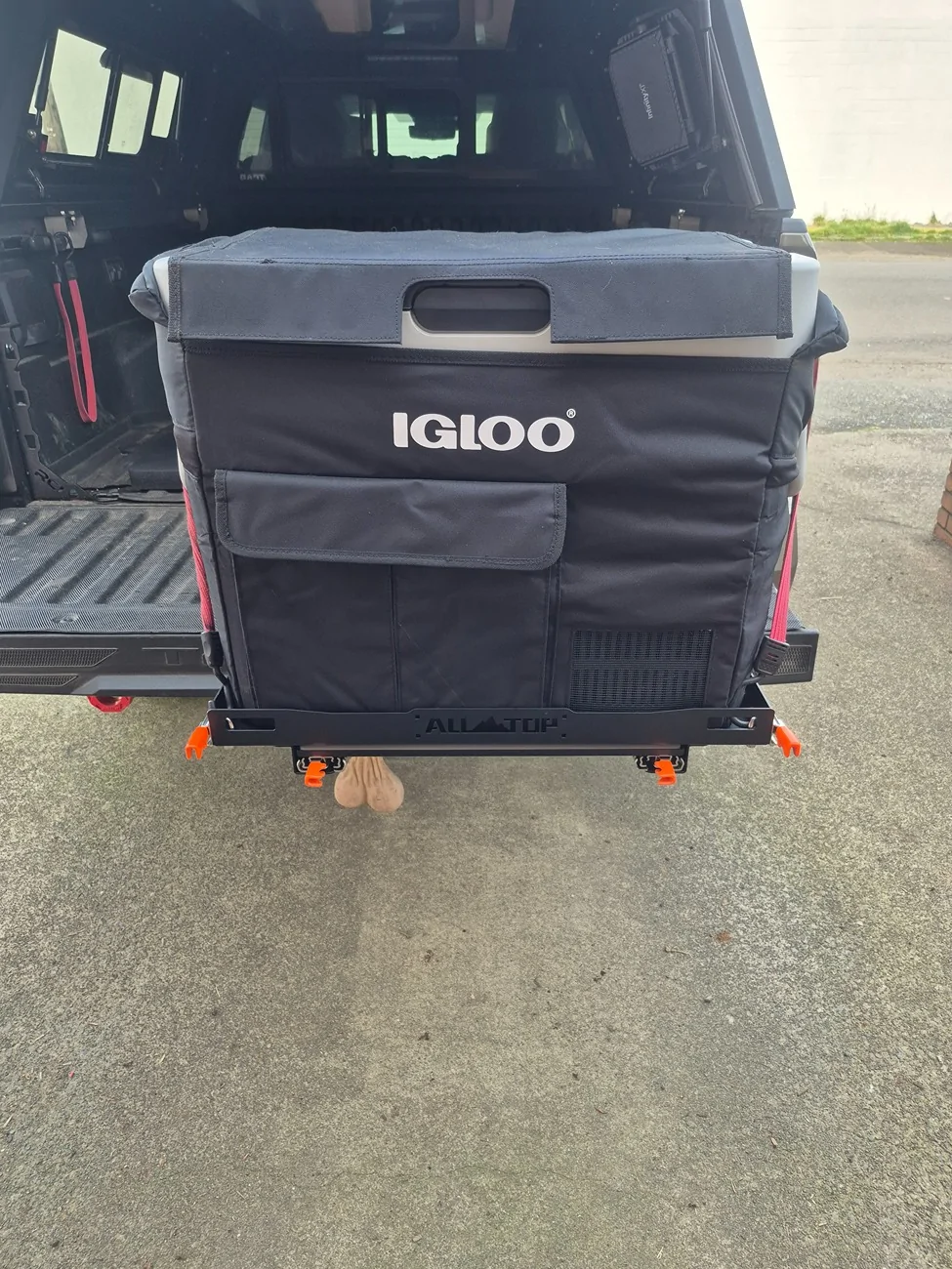 2024 Tacoma All Top Fridge/diesel heater/solar battery slide. 20260331_081858