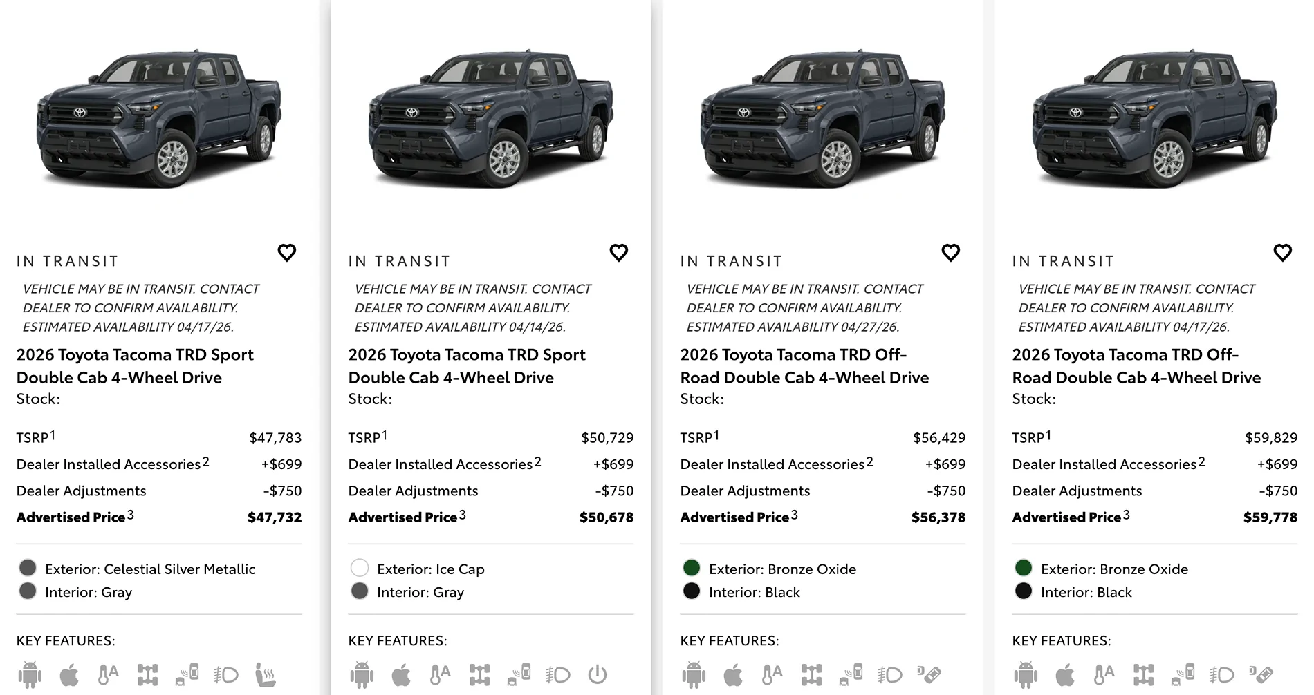2024 Tacoma What are people actually paying for their Tacoma right now? Screenshot 2026-04-01 at 8.27.18 PM
