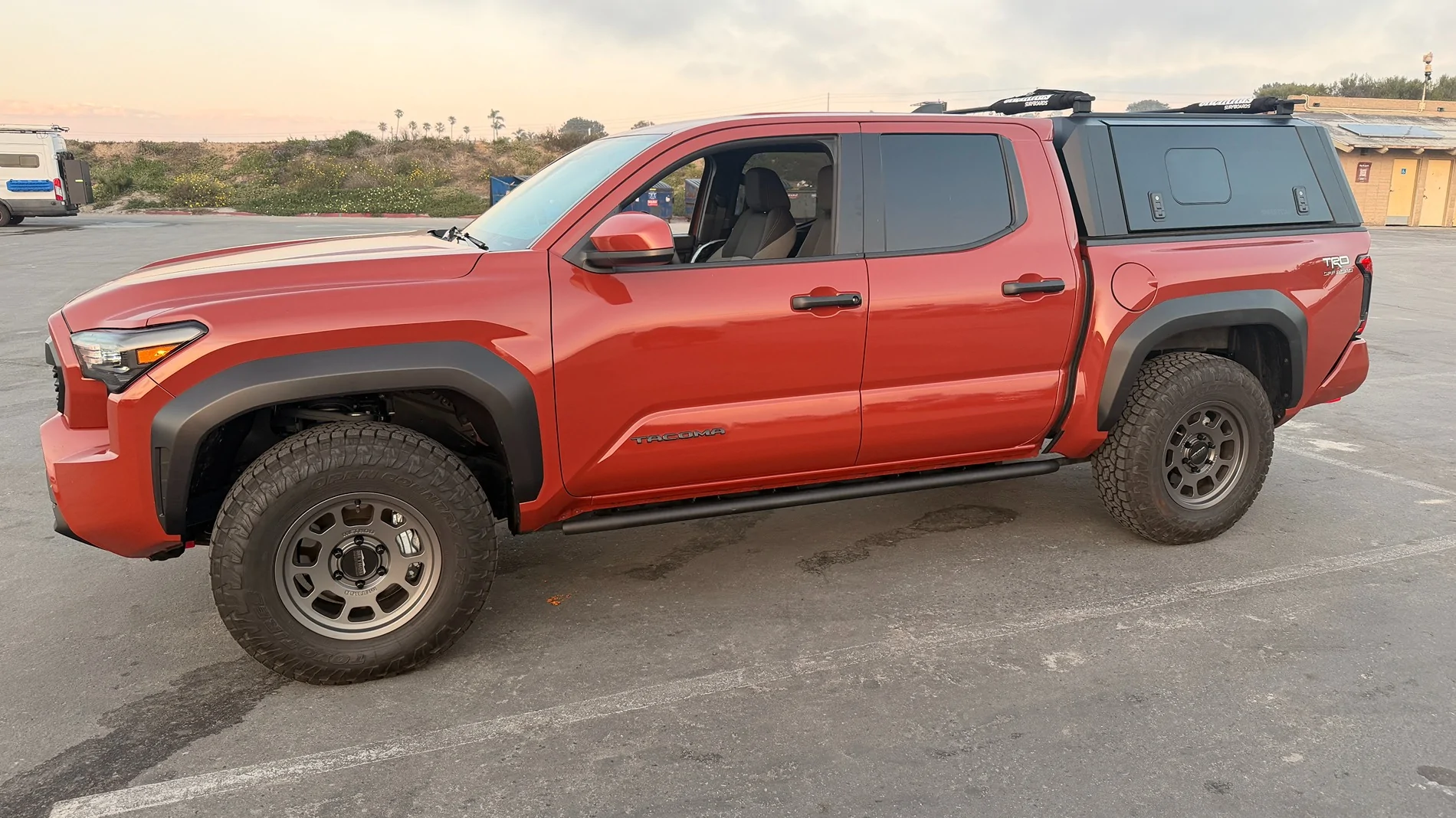 2024 Tacoma Rutsy's Terra Off Road with Pizza Cutters - Toyo Open Country 255/80/17 with Method 705 +35 in Titanium IMG_9029