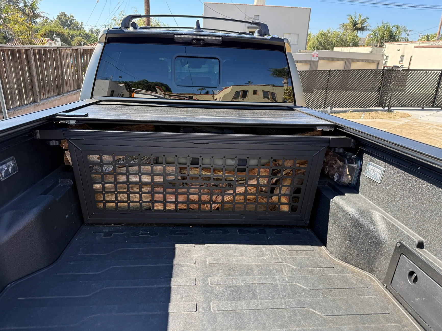 2024 Tacoma Trailhunter Bed Cargo Divider IMG_2615