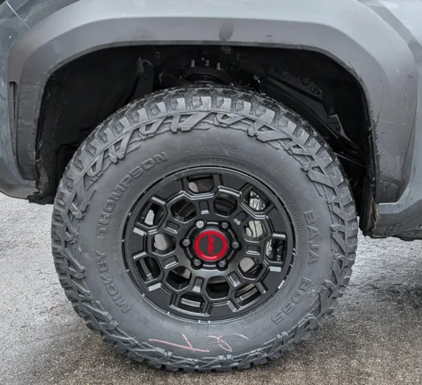 2024 Tacoma 2025 TRD Sport. What’s the largest a/t tire size I can go with zero mods? 1775666147707-7h