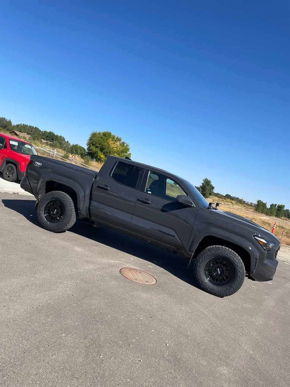 2024 Tacoma 2025 TRD Sport. What’s the largest a/t tire size I can go with zero mods? IMG_6199