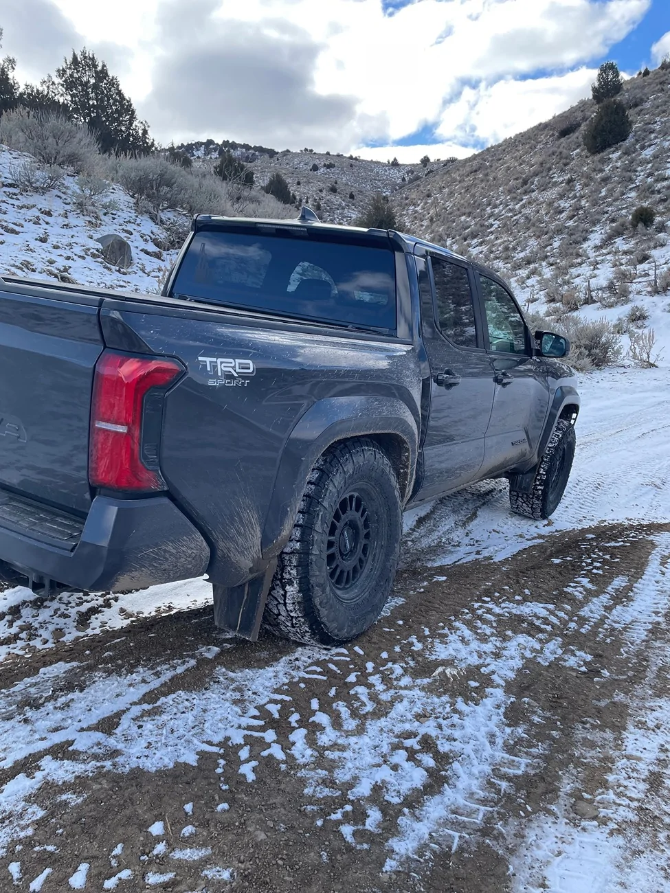 2024 Tacoma 2025 TRD Sport. What’s the largest a/t tire size I can go with zero mods? IMG_6372