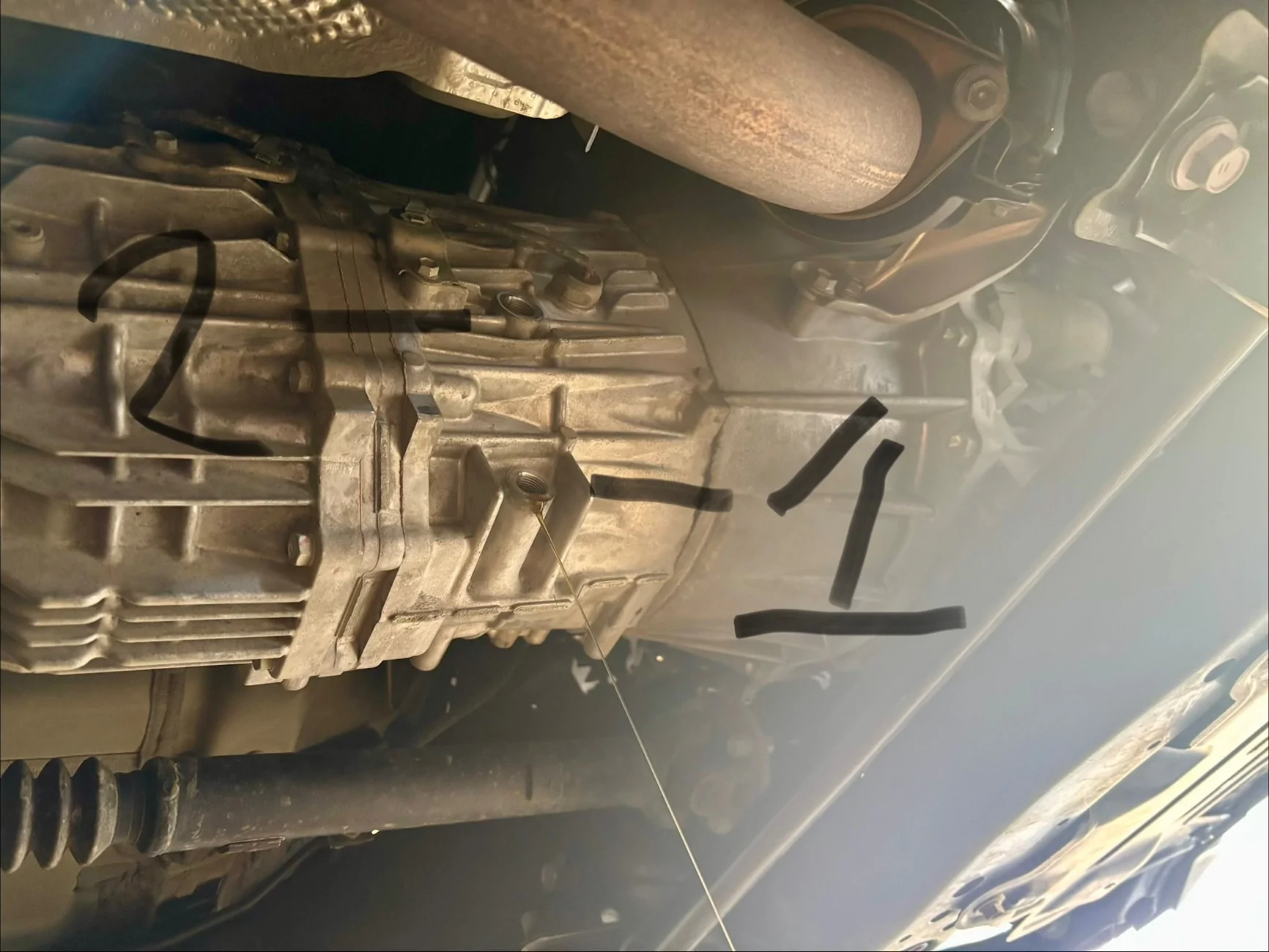 2024 Tacoma 6 speed transmission  fluid change IMG_0211