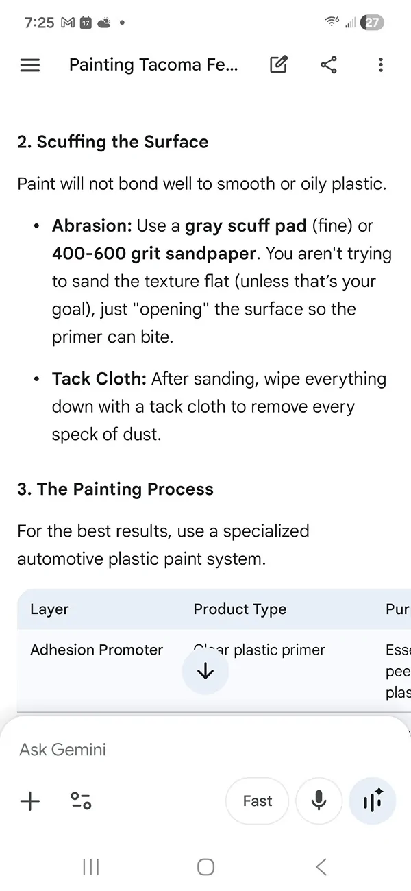 2024 Tacoma TRD Off Road OEM Flares, paintable? Screenshot_20260417_072518_Googl