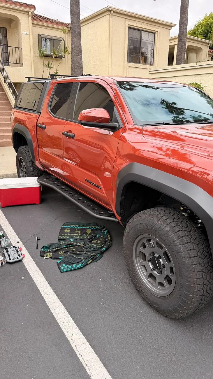 2024 Tacoma Rutsy's Terra Off Road with Pizza Cutters - Toyo Open Country 255/80/17 with Method 705 +35 in Titanium IMG_9599