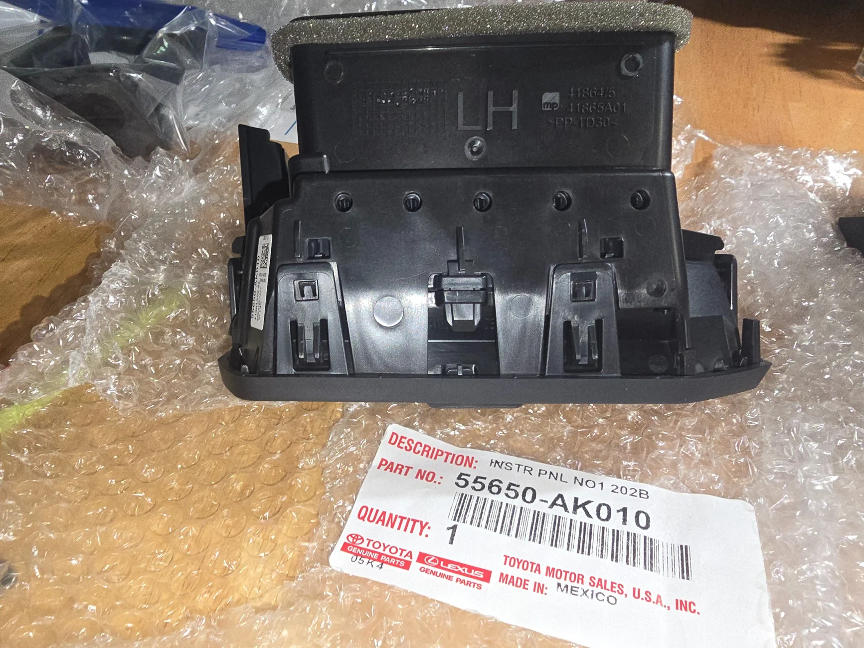 2024 Tacoma TRD Pro interior dash trim part numbers 1000065081