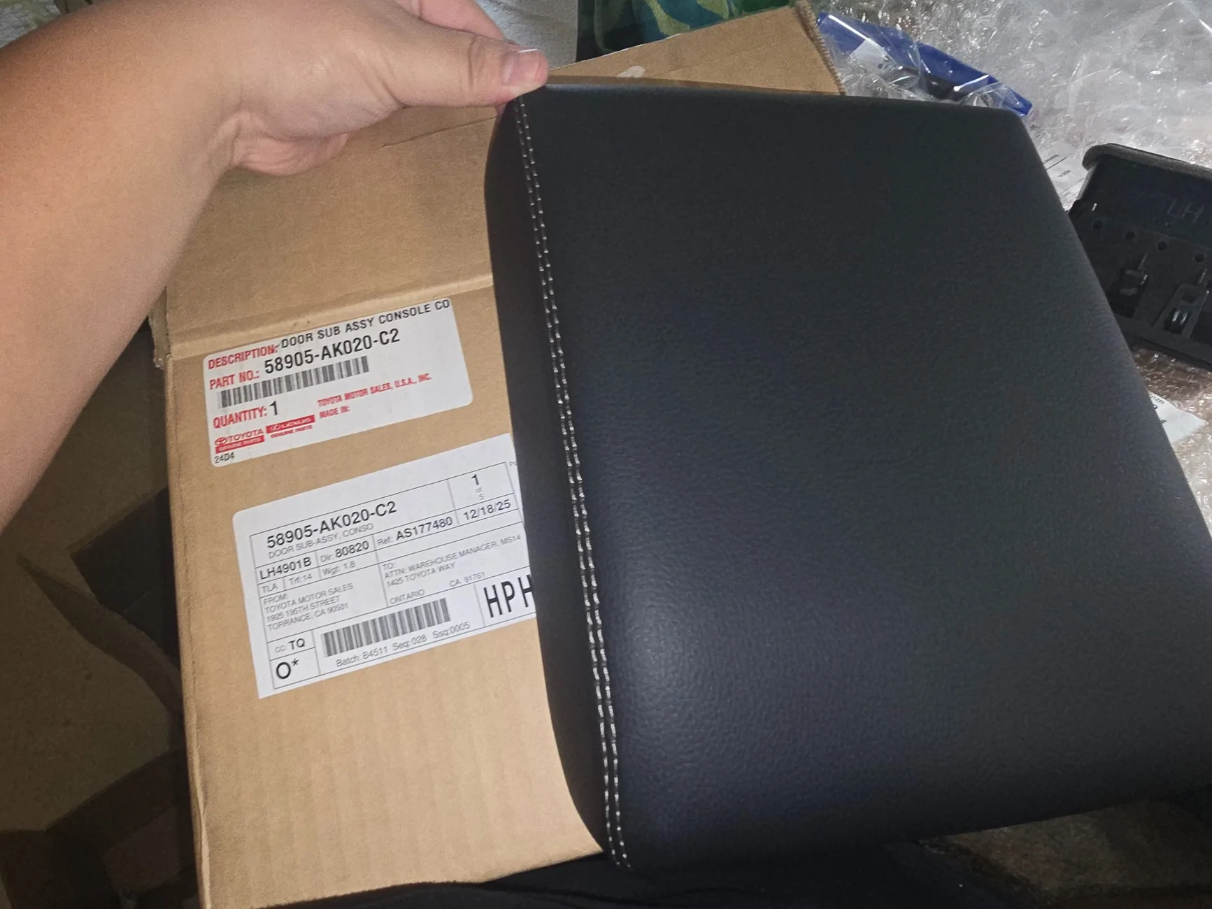 2024 Tacoma TRD Pro interior dash trim part numbers 1000065086