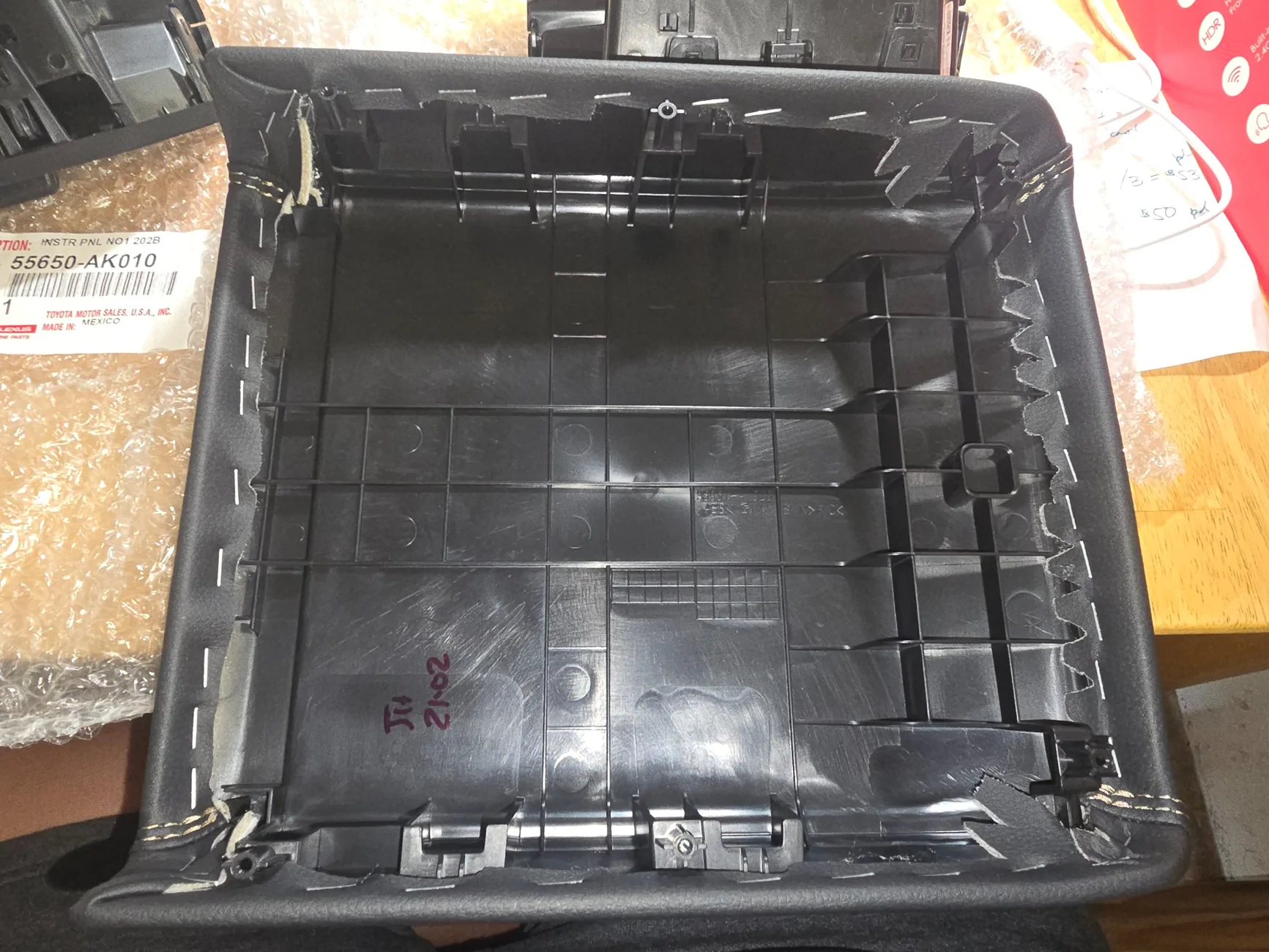 2024 Tacoma TRD Pro interior dash trim part numbers 1000065088