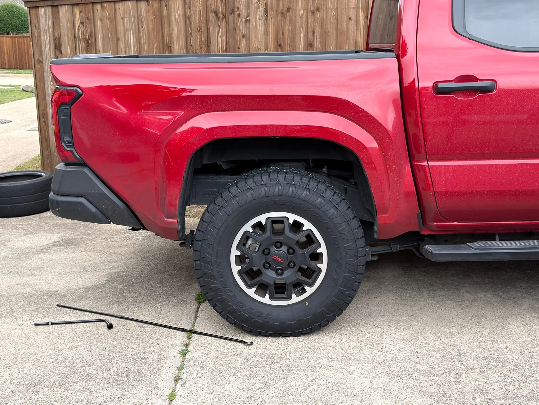 2024 Tacoma New Toyos and 17" TRD Off-Road Wheels Installed Today IMG_3815