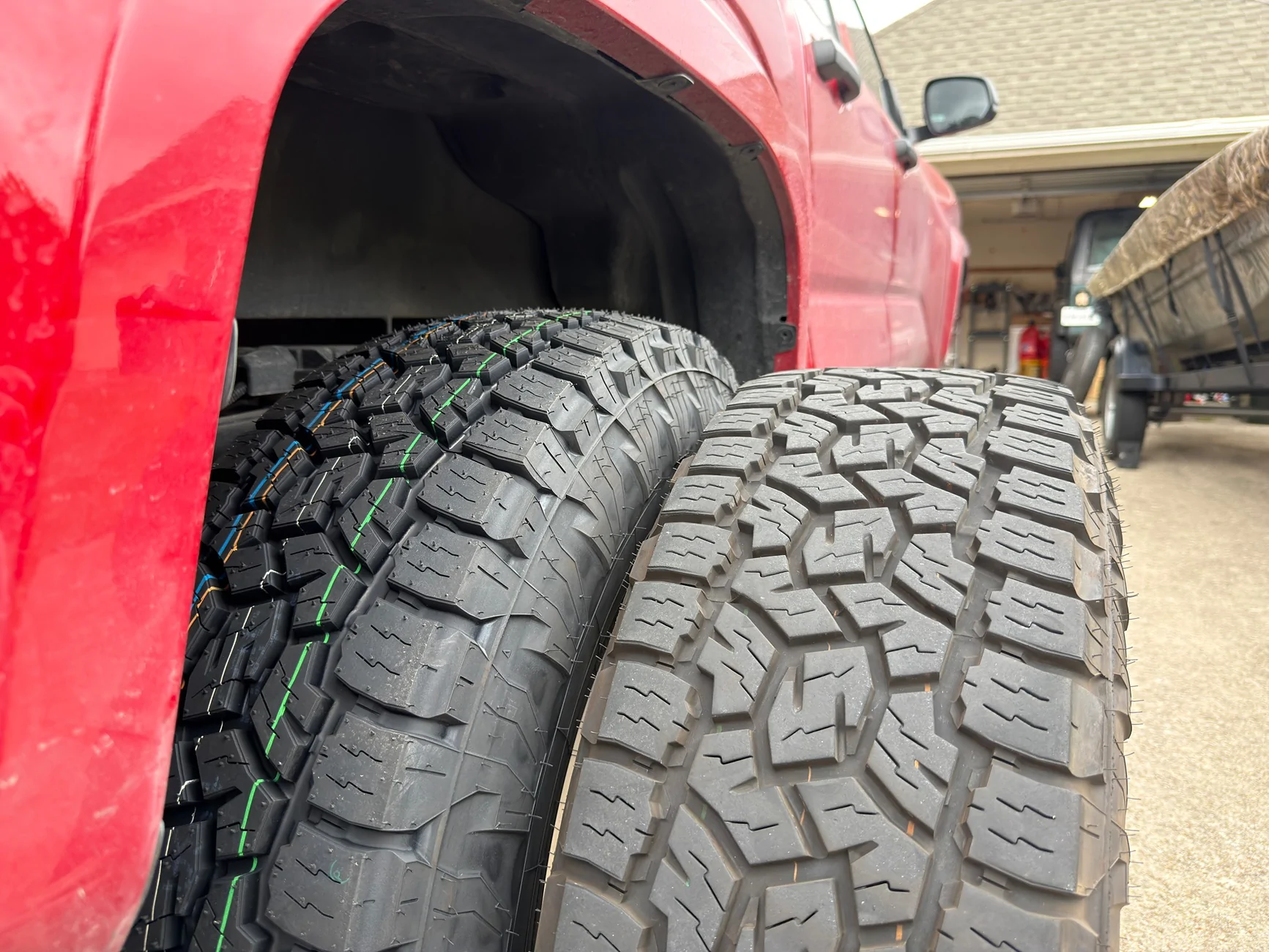 2024 Tacoma New Toyos and 17" TRD Off-Road Wheels Installed Today IMG_3817