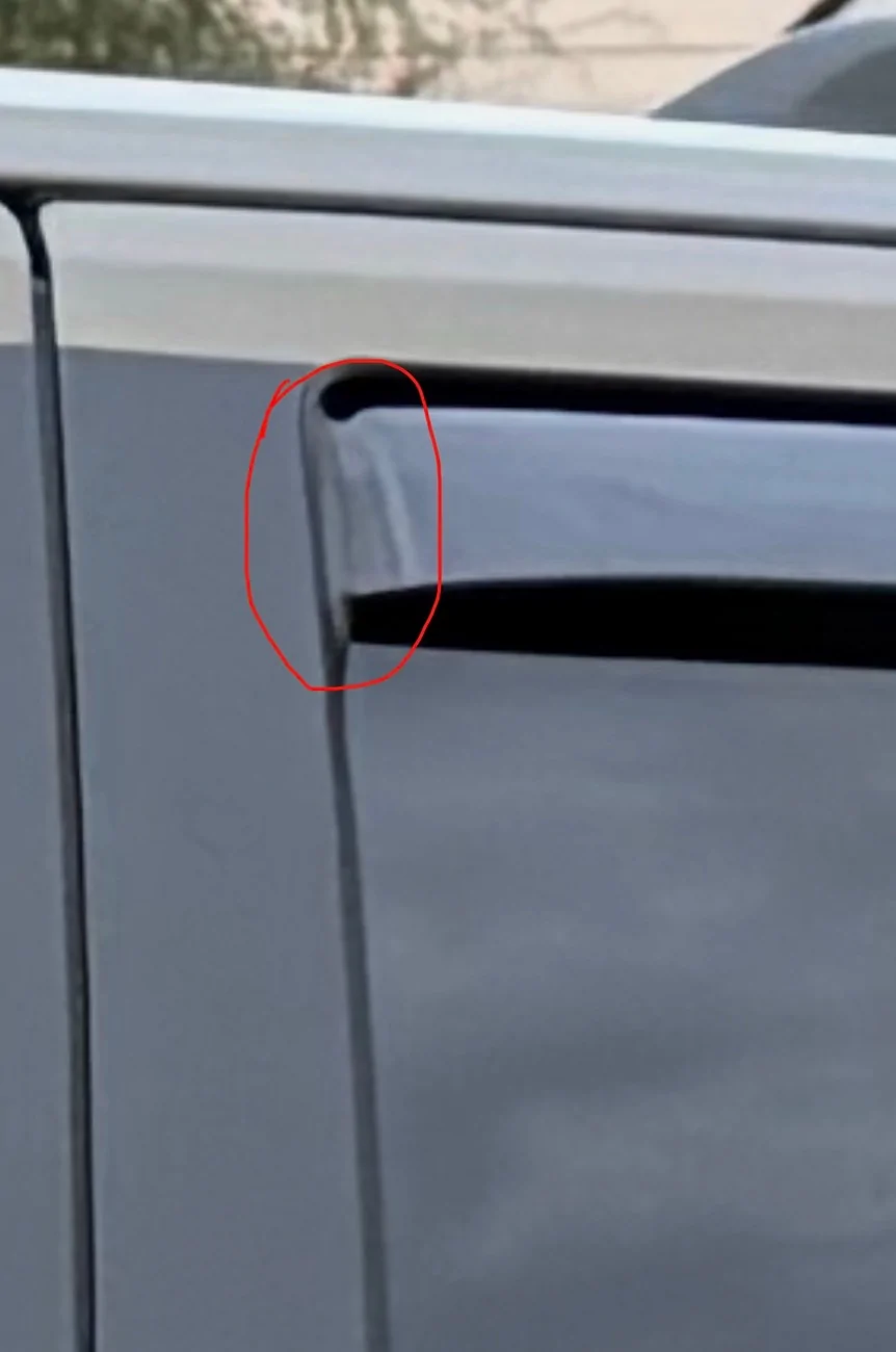 2024 Tacoma Issues with Weathertech Rain Guards IMG_5397