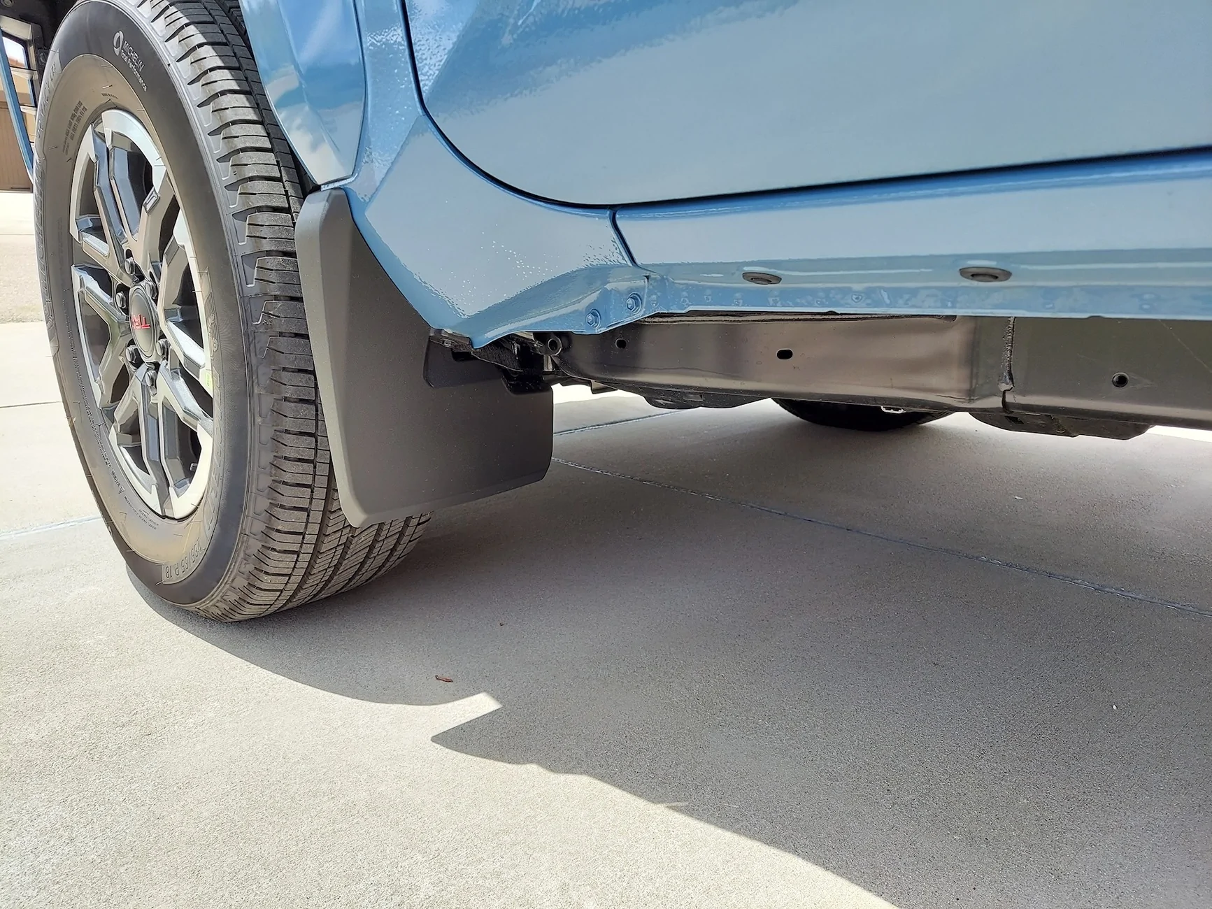 2024 Tacoma OEM mudflaps. Canada vs US. 20260526_120726
