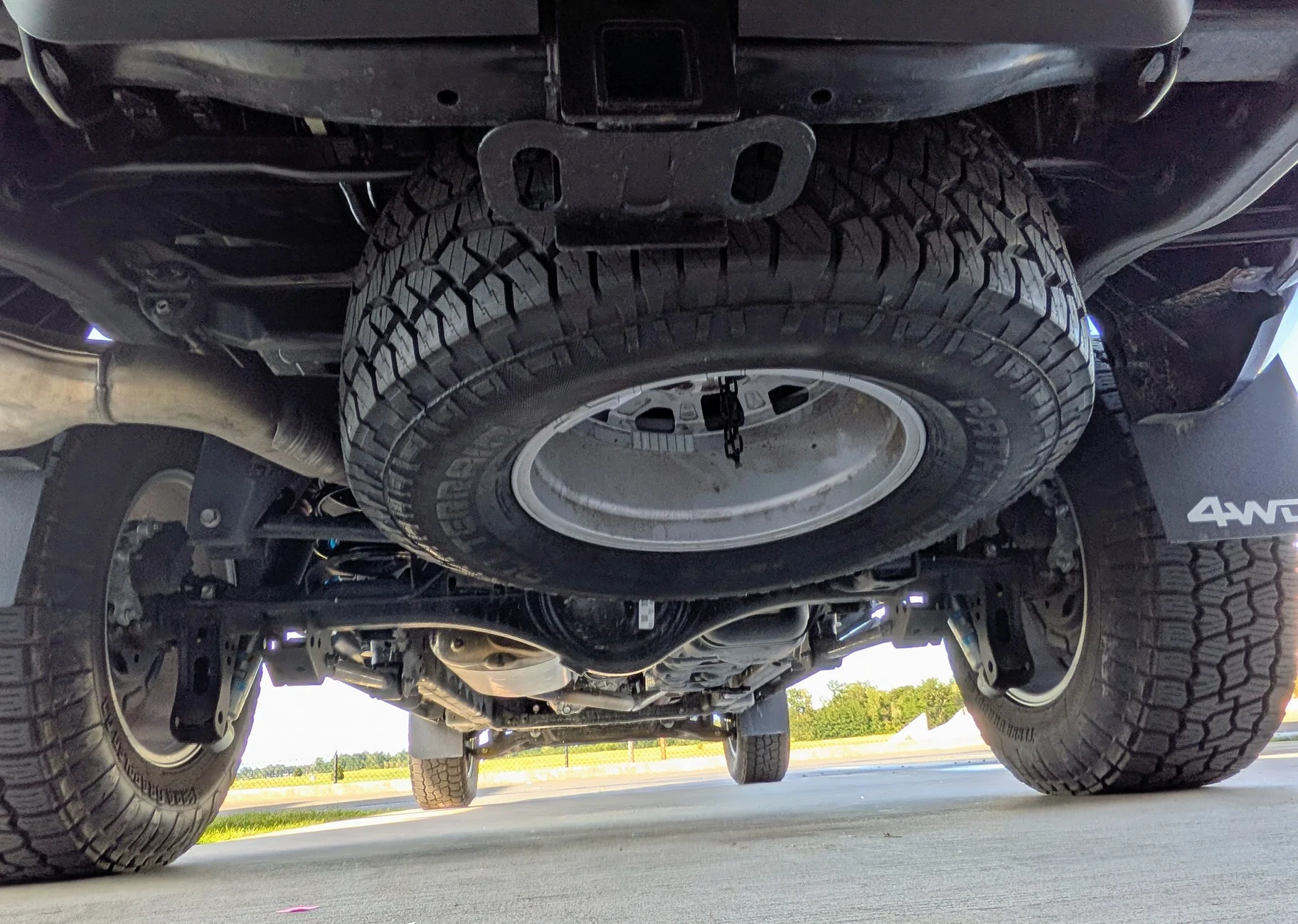 2024 Tacoma Full size spare no longer fits after Track Bar Correction Kit 3209