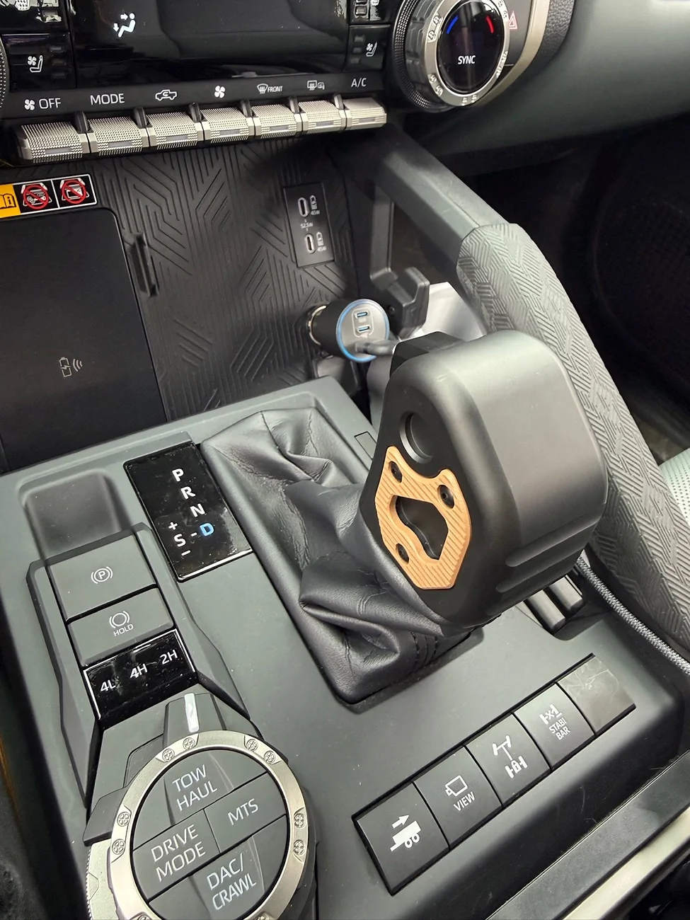 2024 Tacoma Center Console Grab Handle IMG_5780