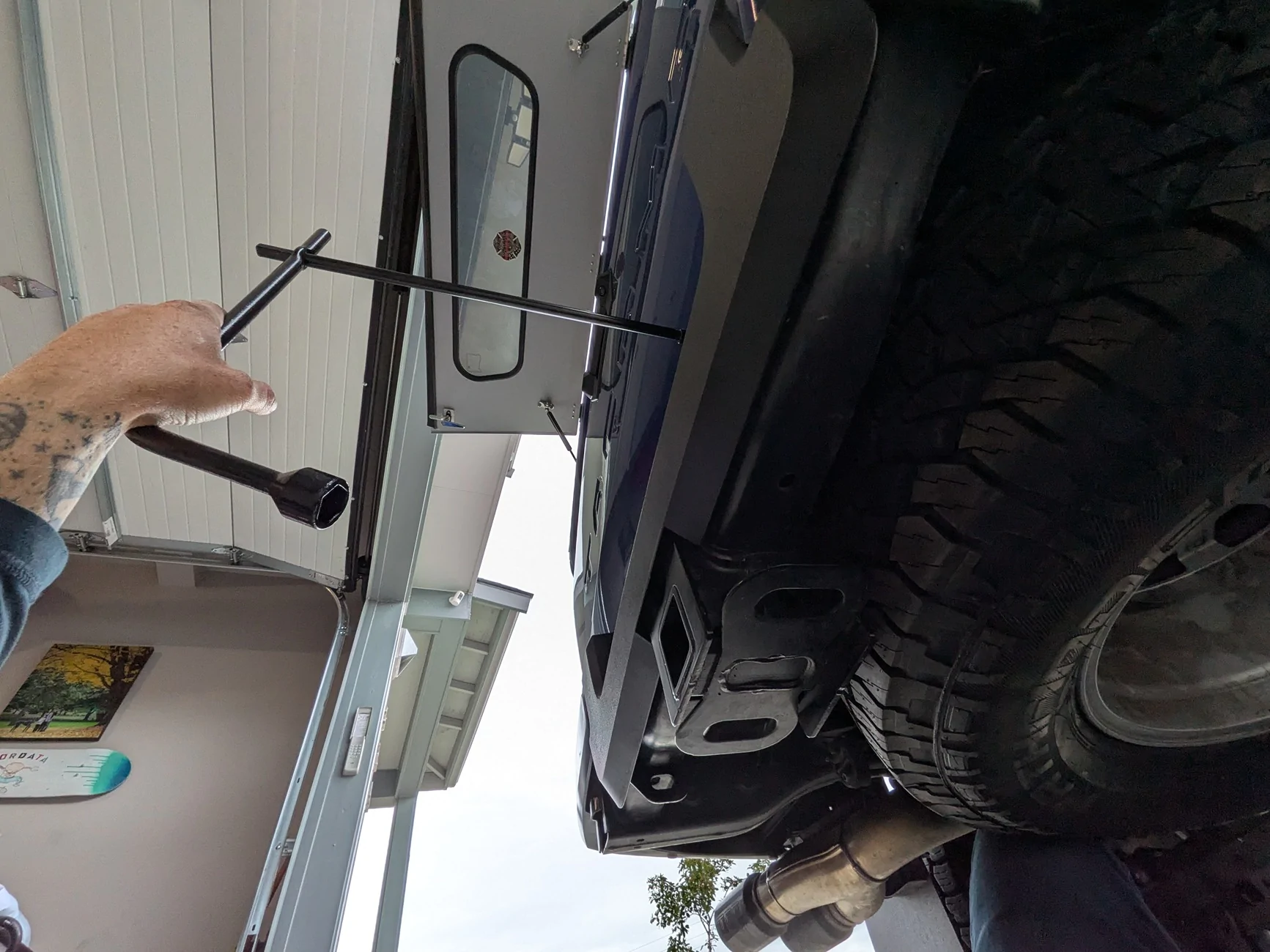 2024 Tacoma Full size spare no longer fits after Track Bar Correction Kit 3350