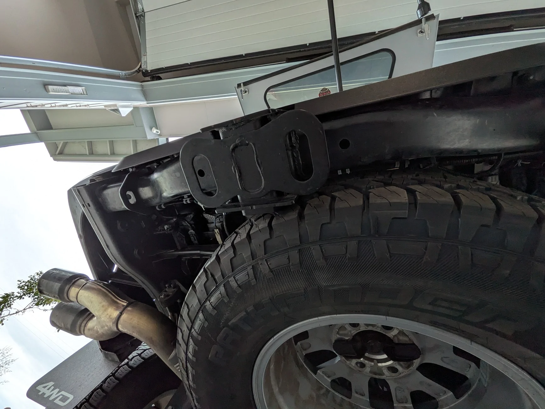 2024 Tacoma Full size spare no longer fits after Track Bar Correction Kit 3346