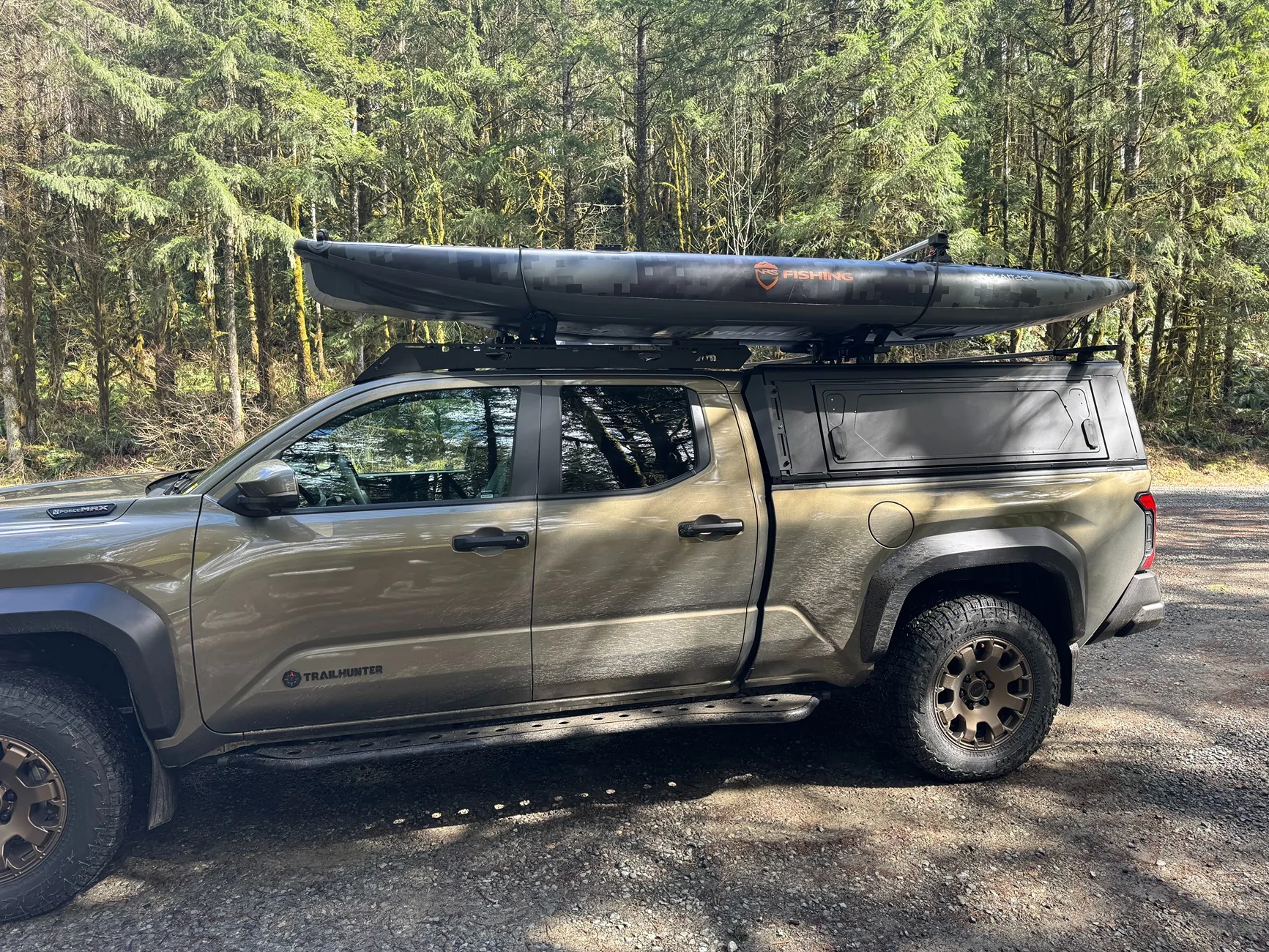 2024 Tacoma Going from Retrax XR Pro tonneau cover and Kuat Ibex to Alu-Cab Contour and Sherpa Rainier for Fly Fishing IMG_1003