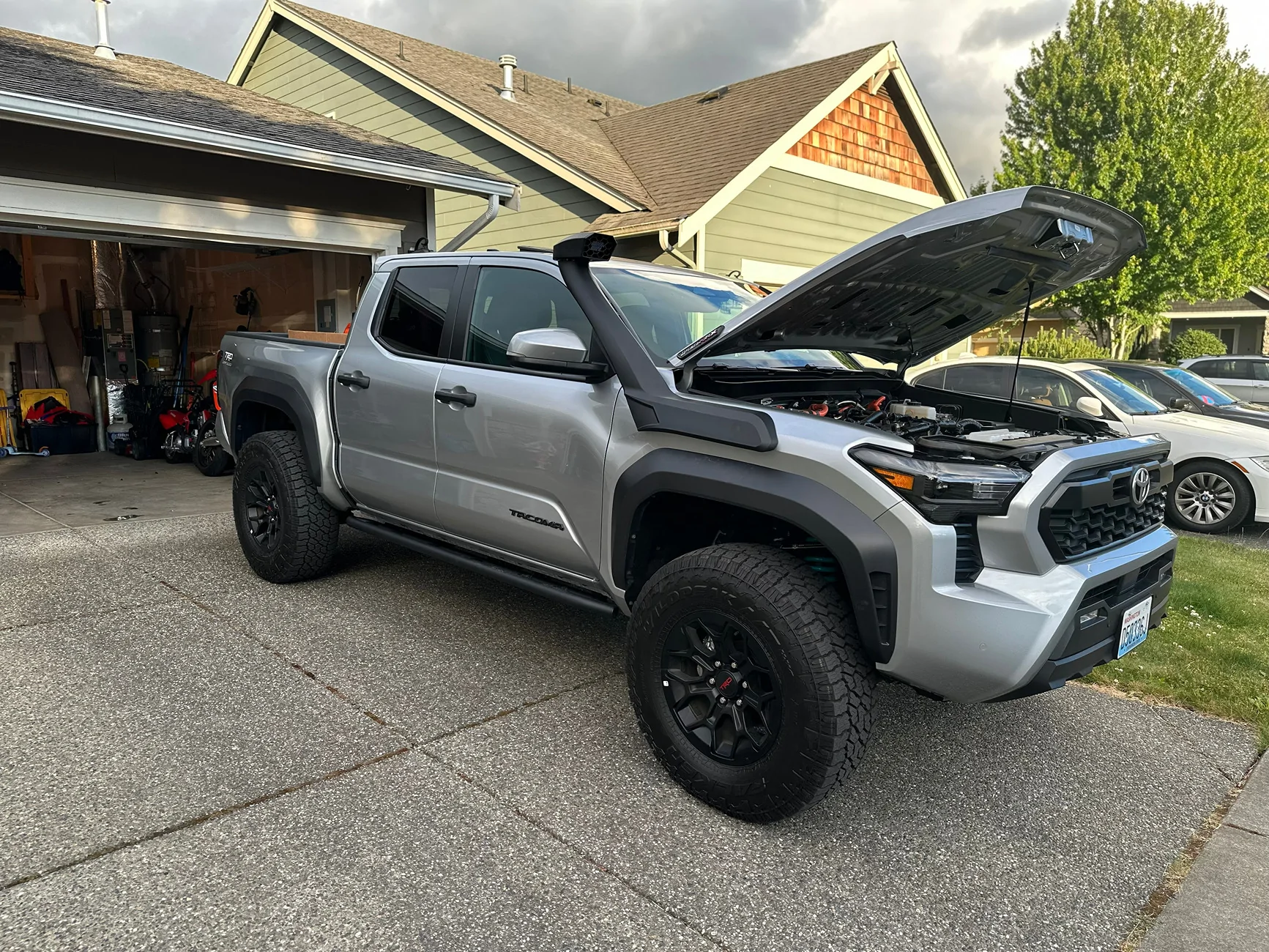 2024 Tacoma K&N snorkel installed IMG_3896