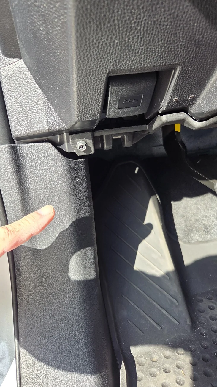 2024 Tacoma Remove dealer alarm Plastic Pillar Cover