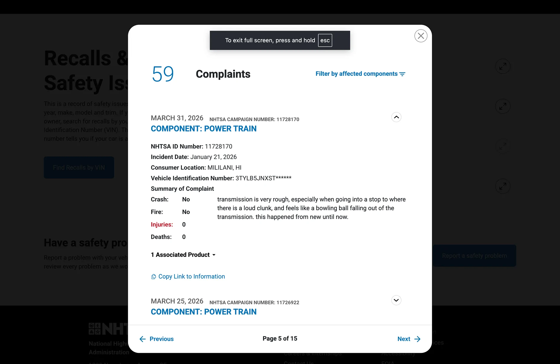2024 Tacoma Potential Transmission issue…. Screenshot 2026-06-18 at 14.42.44
