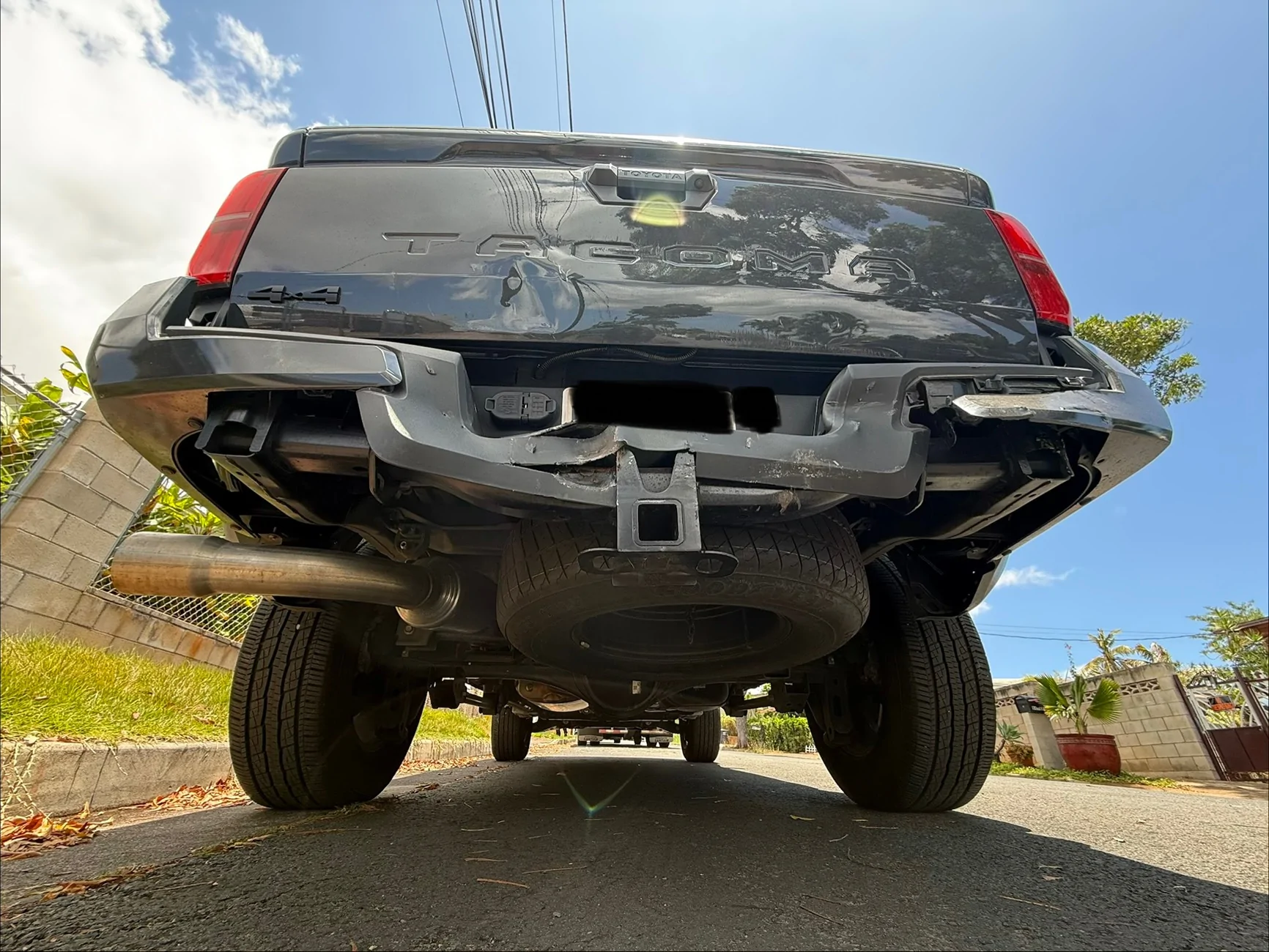 2024 Tacoma Accident with Rear End Damage IMG_2313