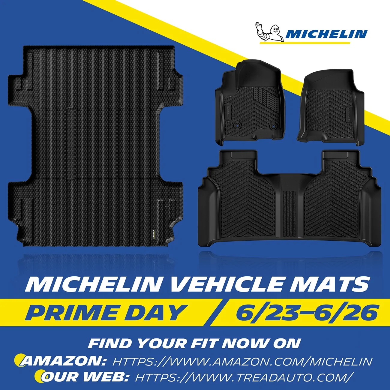 2024 Tacoma Michelin Vehicle Mats Prime Day Sale is LIVE! Up to 25% OFF! 0623 Michelin Vehicle Mats on Forum