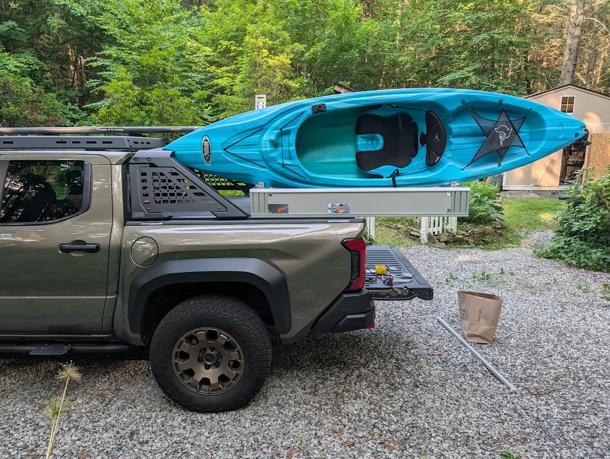 2024 Tacoma Designing a bed side rail extension thing for kayaks! 1783007169619-qs