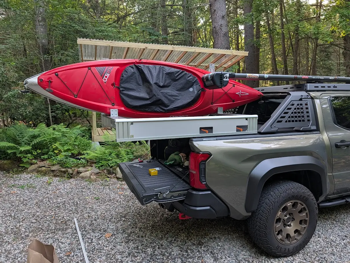 2024 Tacoma Designing a bed side rail extension thing for kayaks! 1783007235226-43