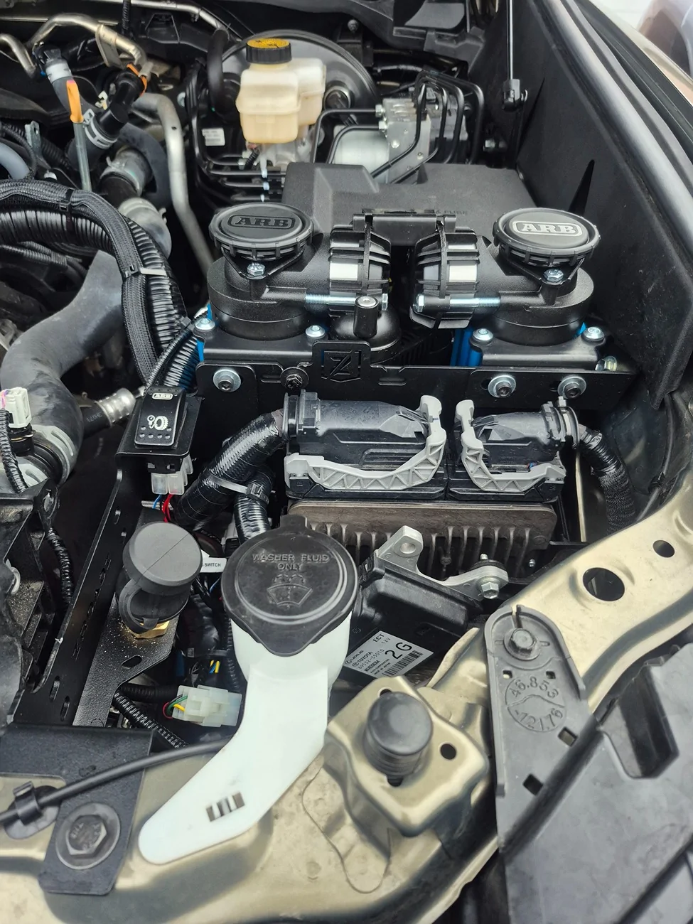 2024 Tacoma Air Compressor Build - compressor choices and building into TRD OR bed 20260101_084022