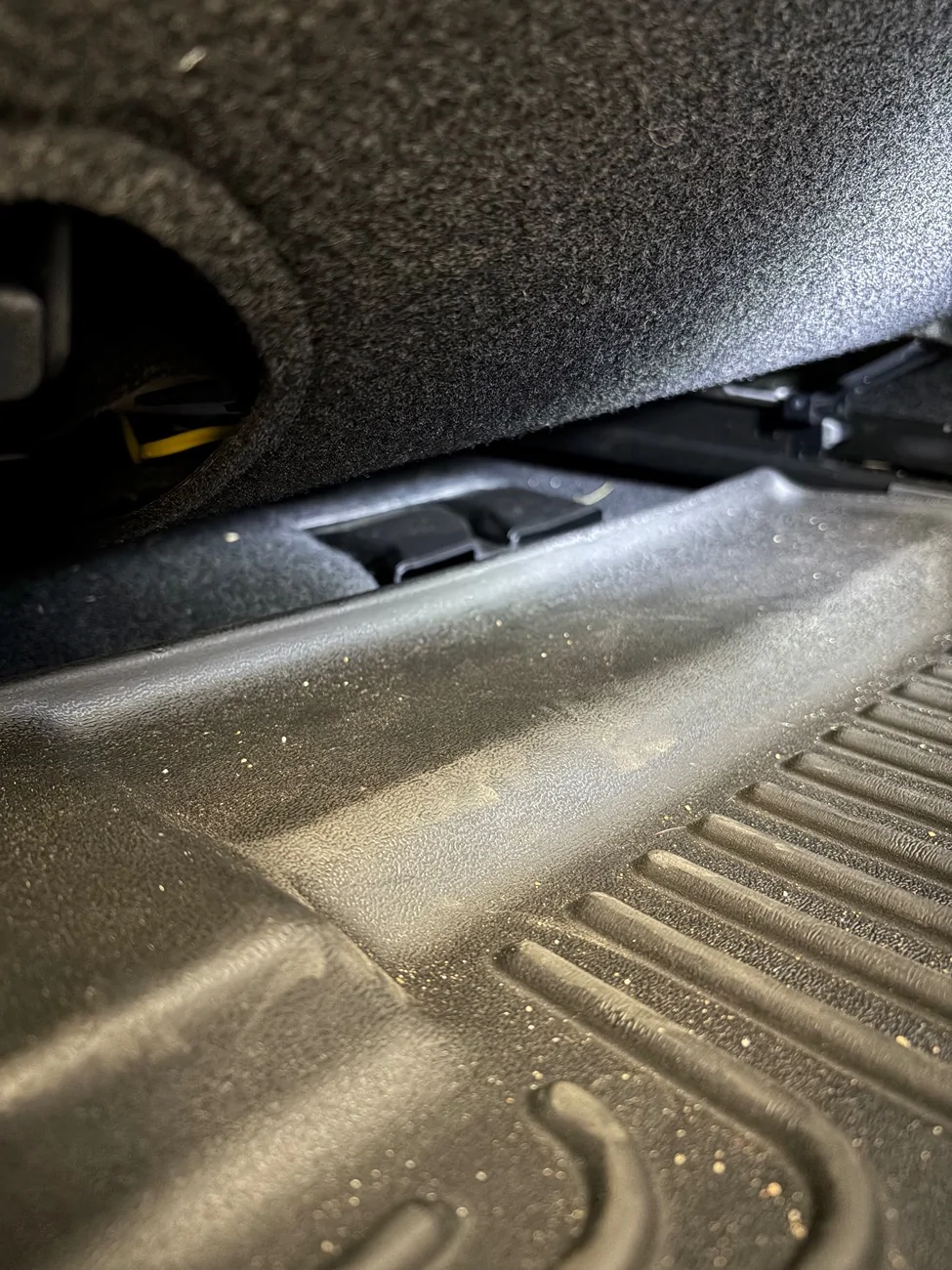 2024 Tacoma Under seat HVAC deflector IMG_0046