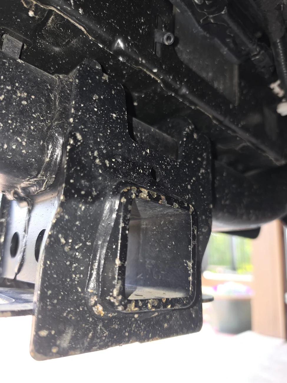 2024 Tacoma Severe Rock/ Gravel chip damage on rear shocks and frame 1746